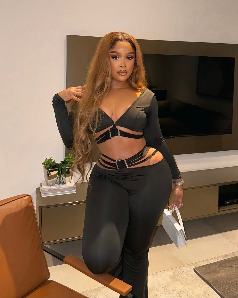 Noir Luxe Two-Piece Set
