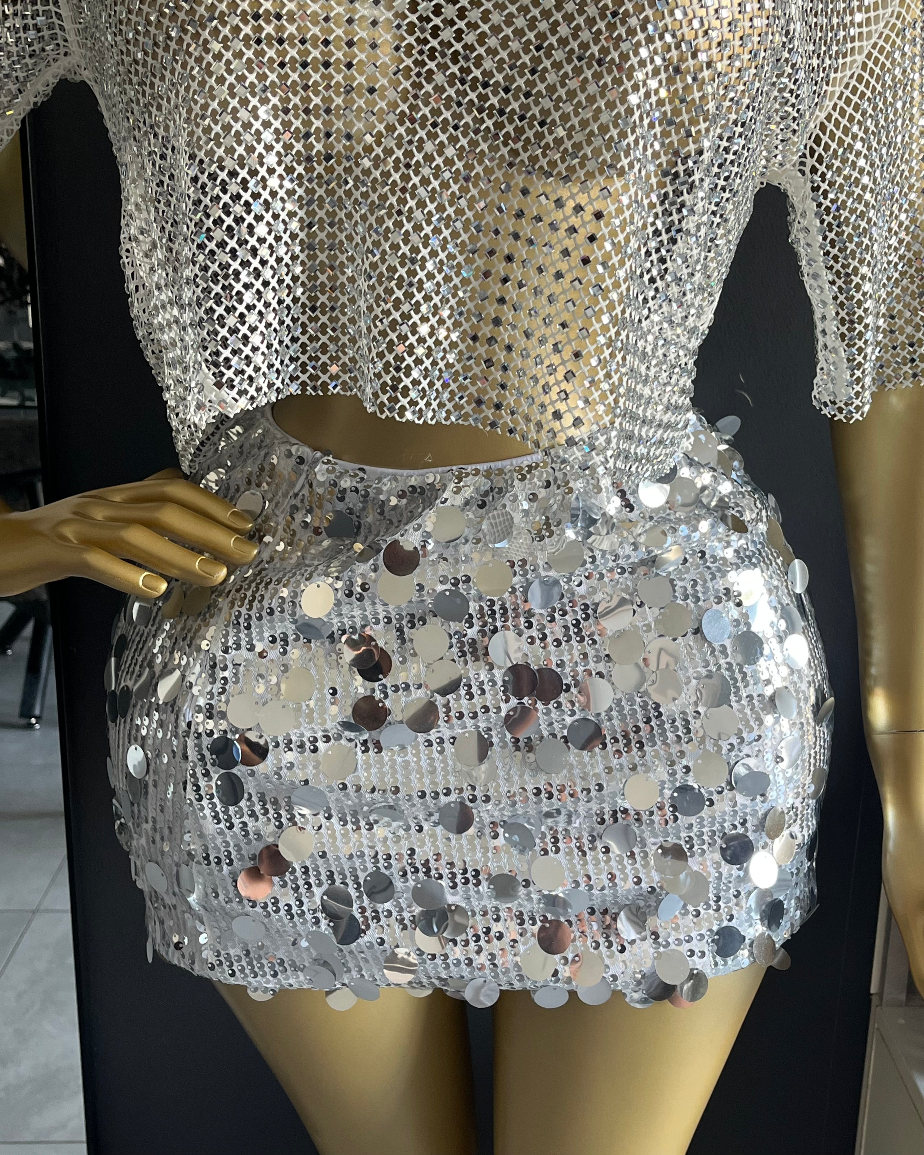 Cassidy Mesh Top & Skirt