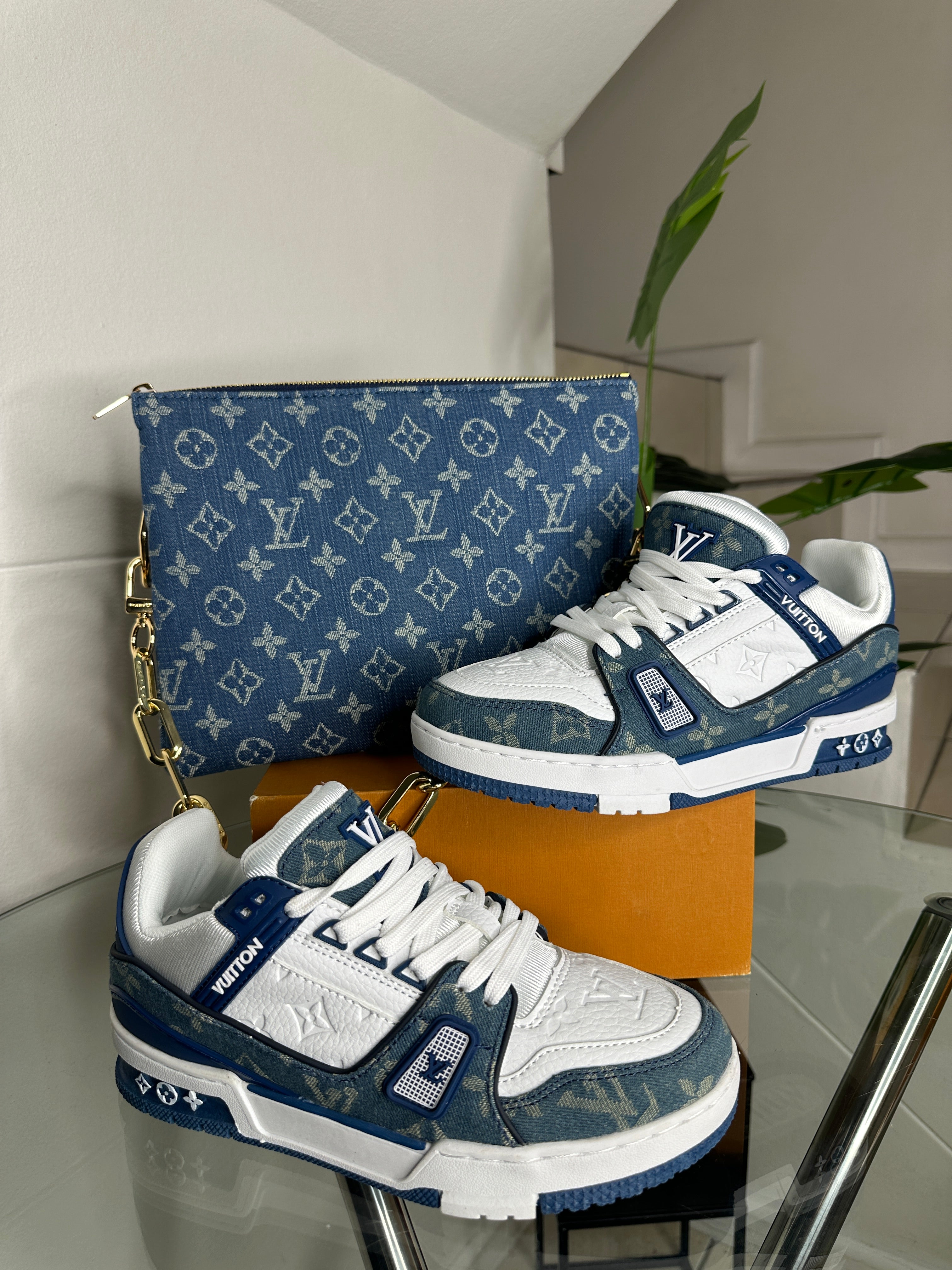 Ophelia Denim Bag & Sneakers