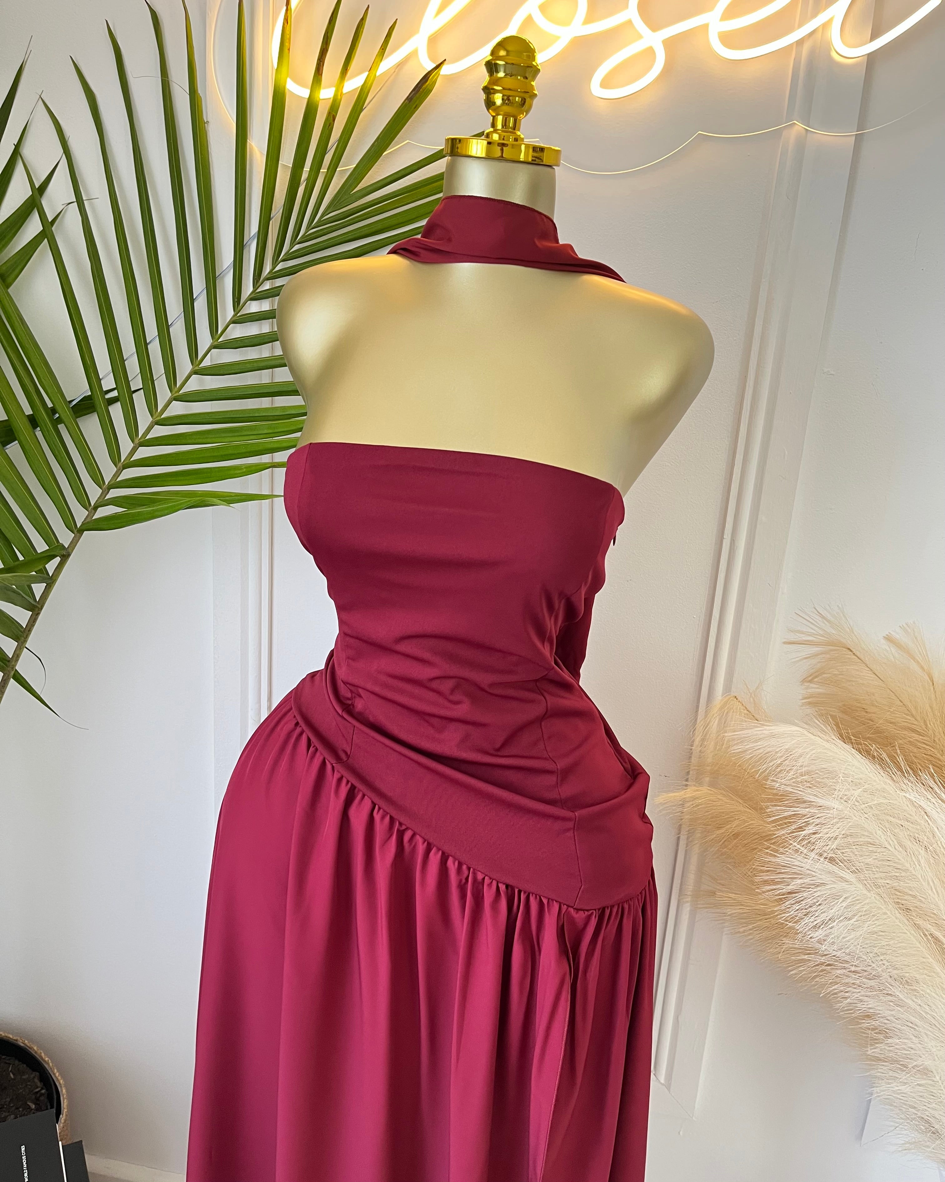 Amara Draped Elegance Gown