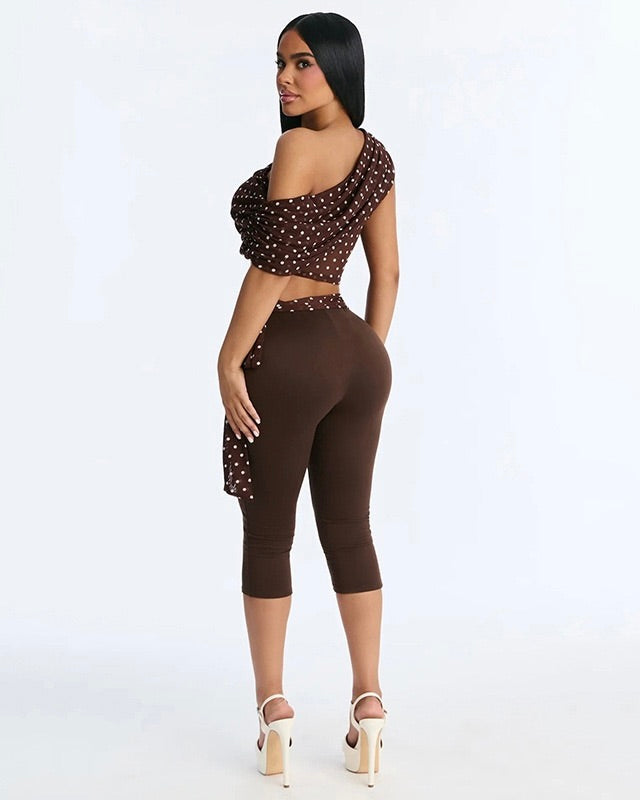 Hallie Polka Dot Capri Set