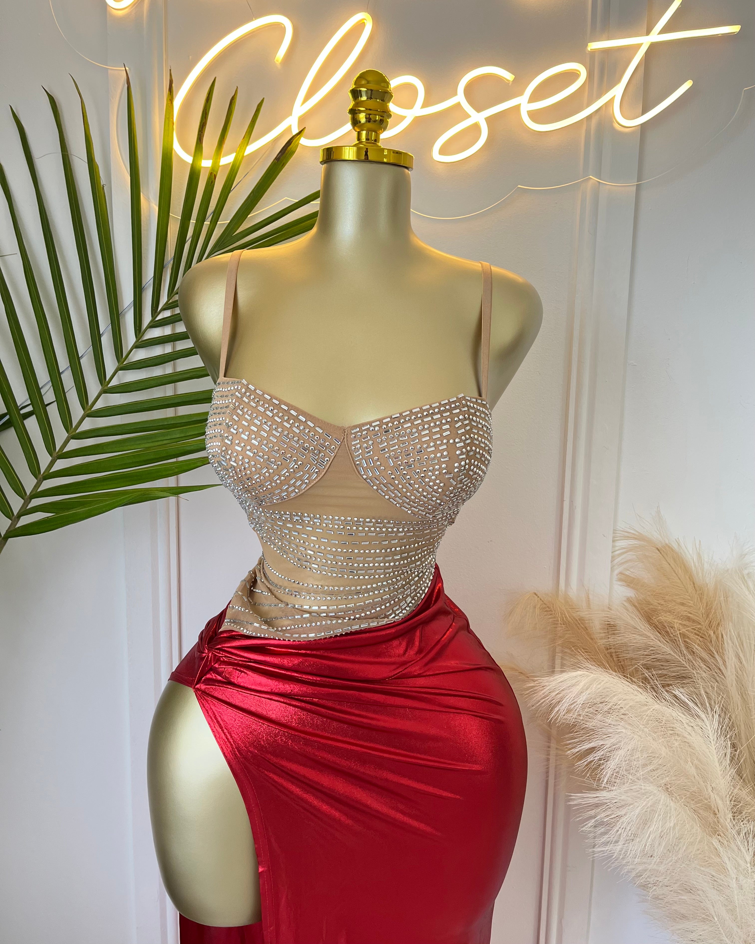 Lorne High Slit Dress