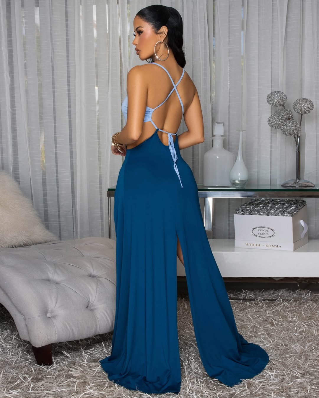 Oasis Cutout Maxi Dress