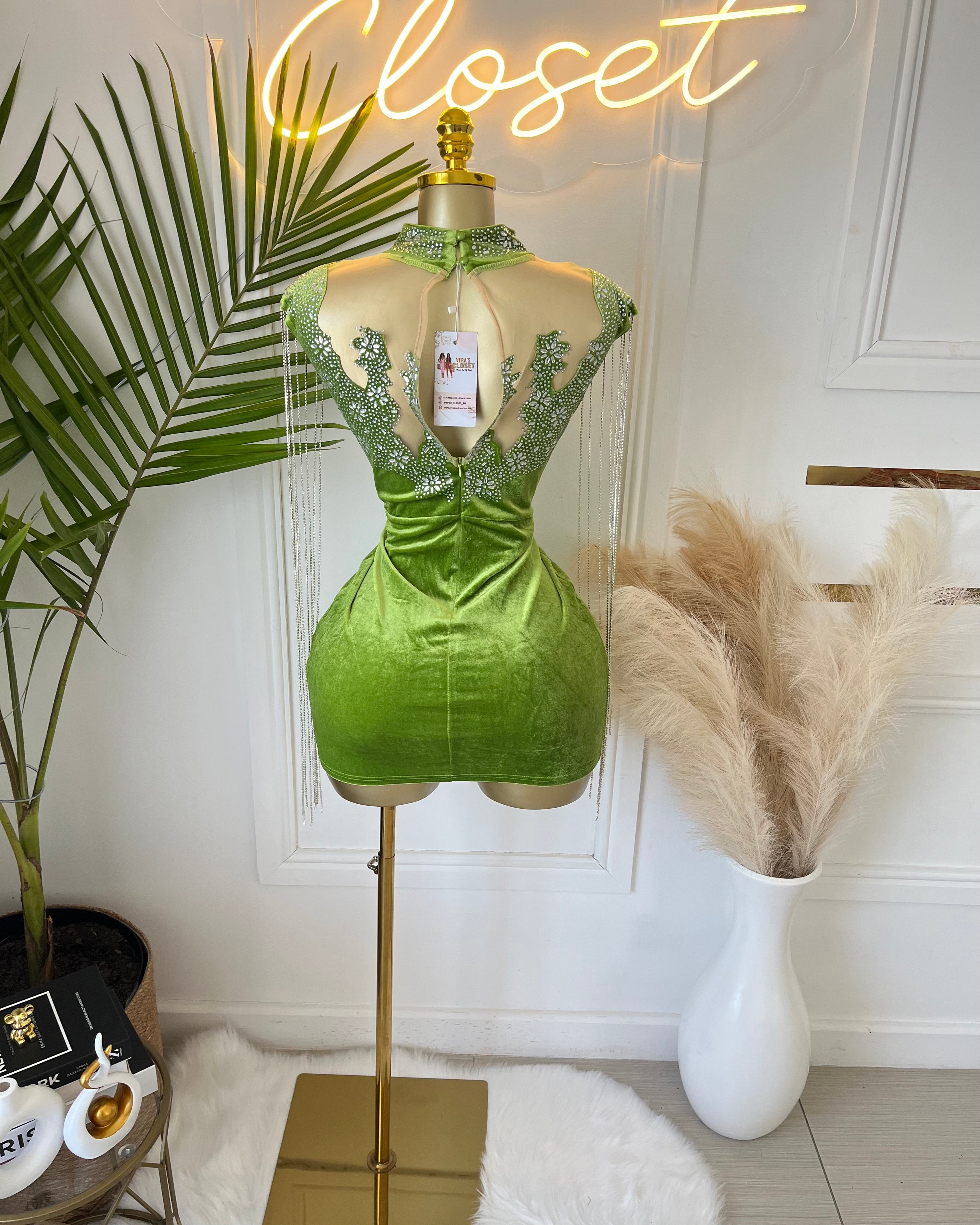 Eara Embellished Mini Dress