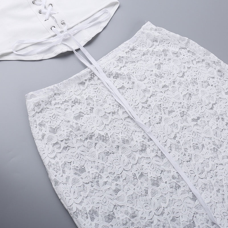 Desire Lace Skirt Set