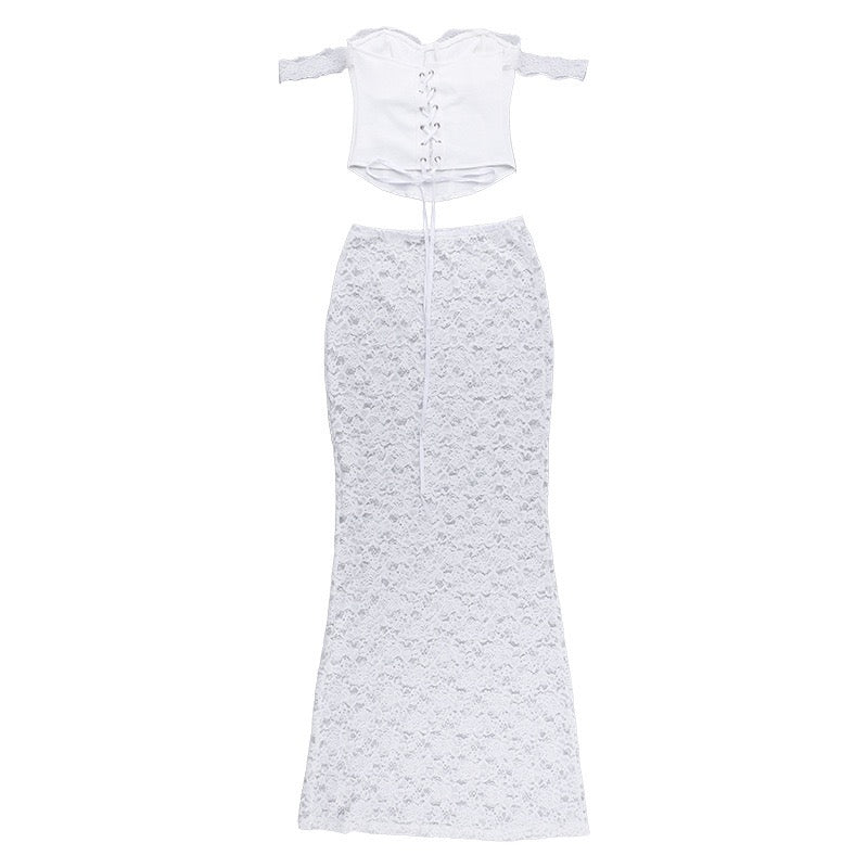 Desire Lace Skirt Set