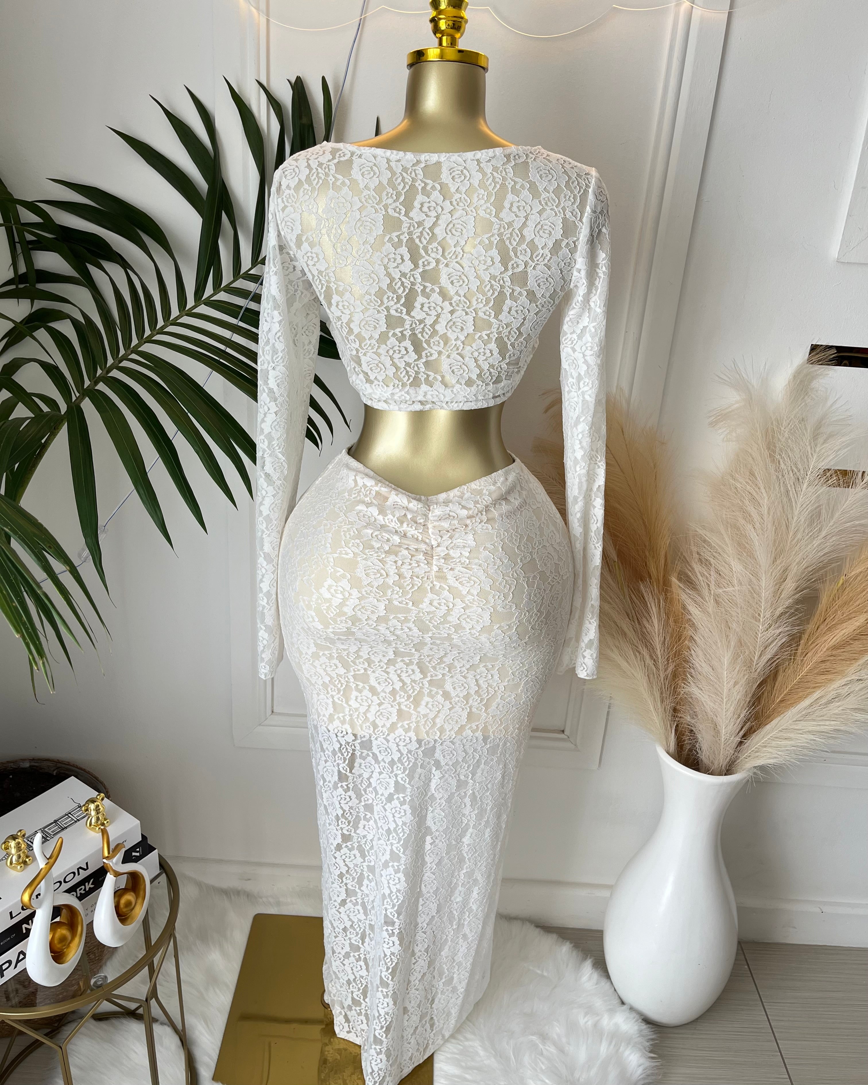 White Lace Romance Set