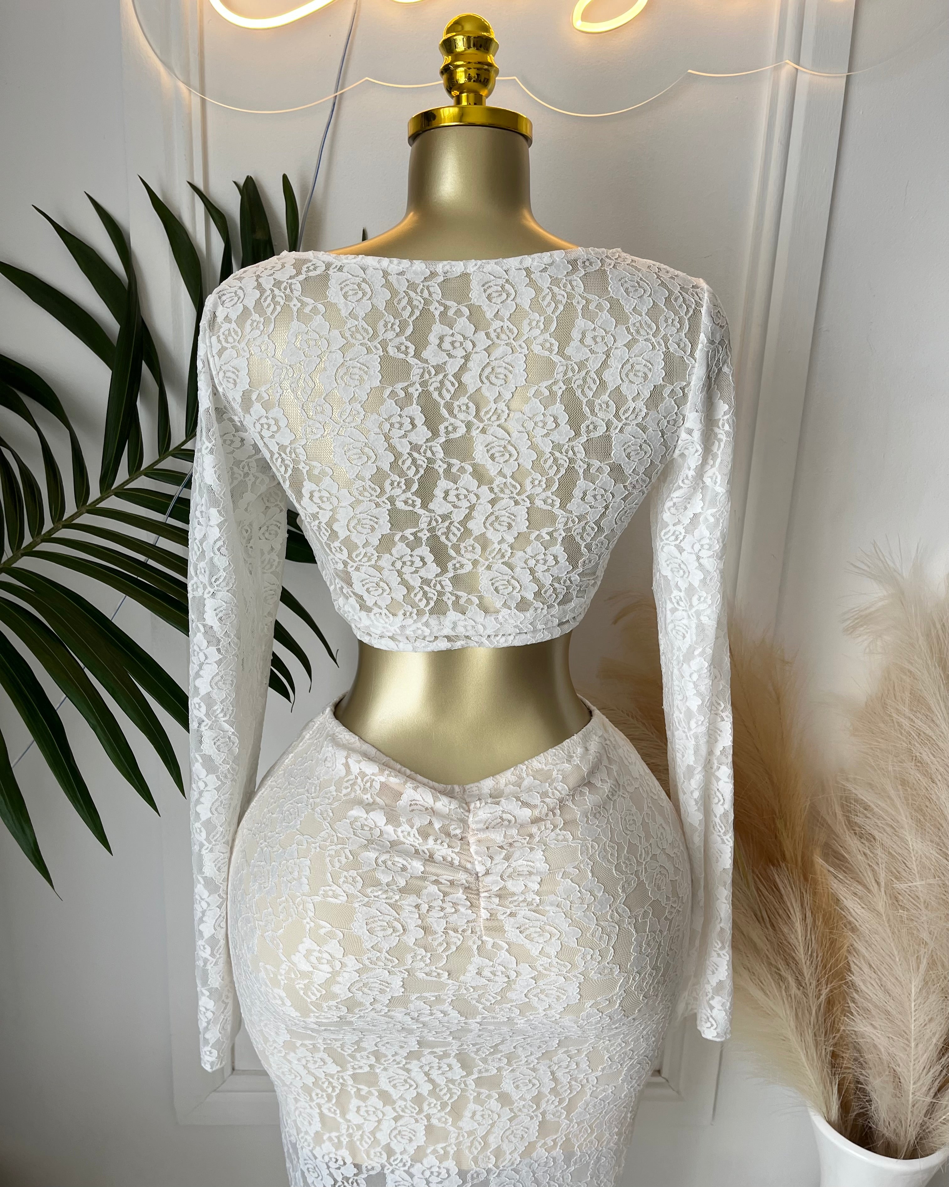 White Lace Romance Set