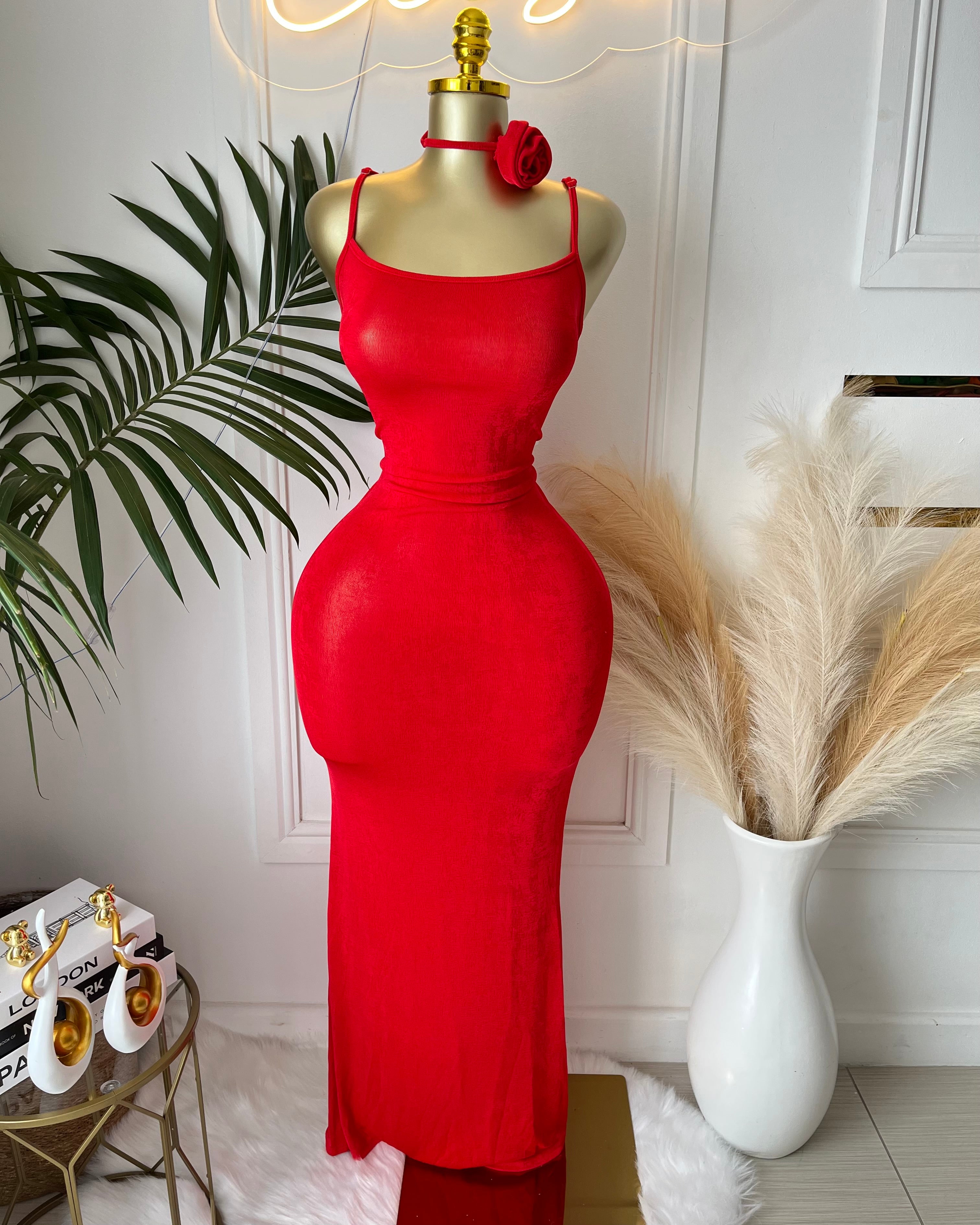 Scarlet Rose Maxi Dress