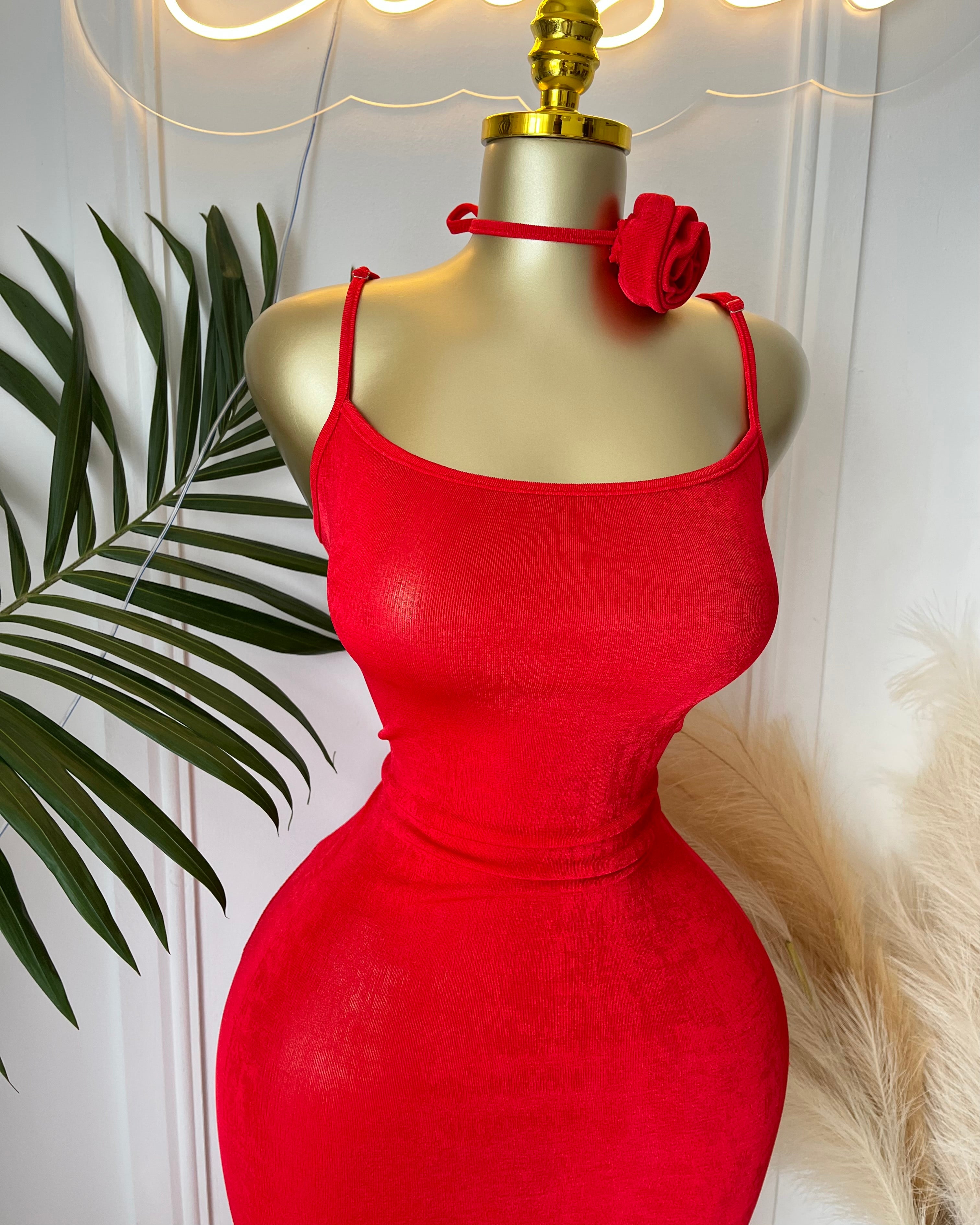 Scarlet Rose Maxi Dress