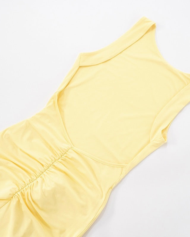 Lyza Sculpt-Knot Maxi Gown