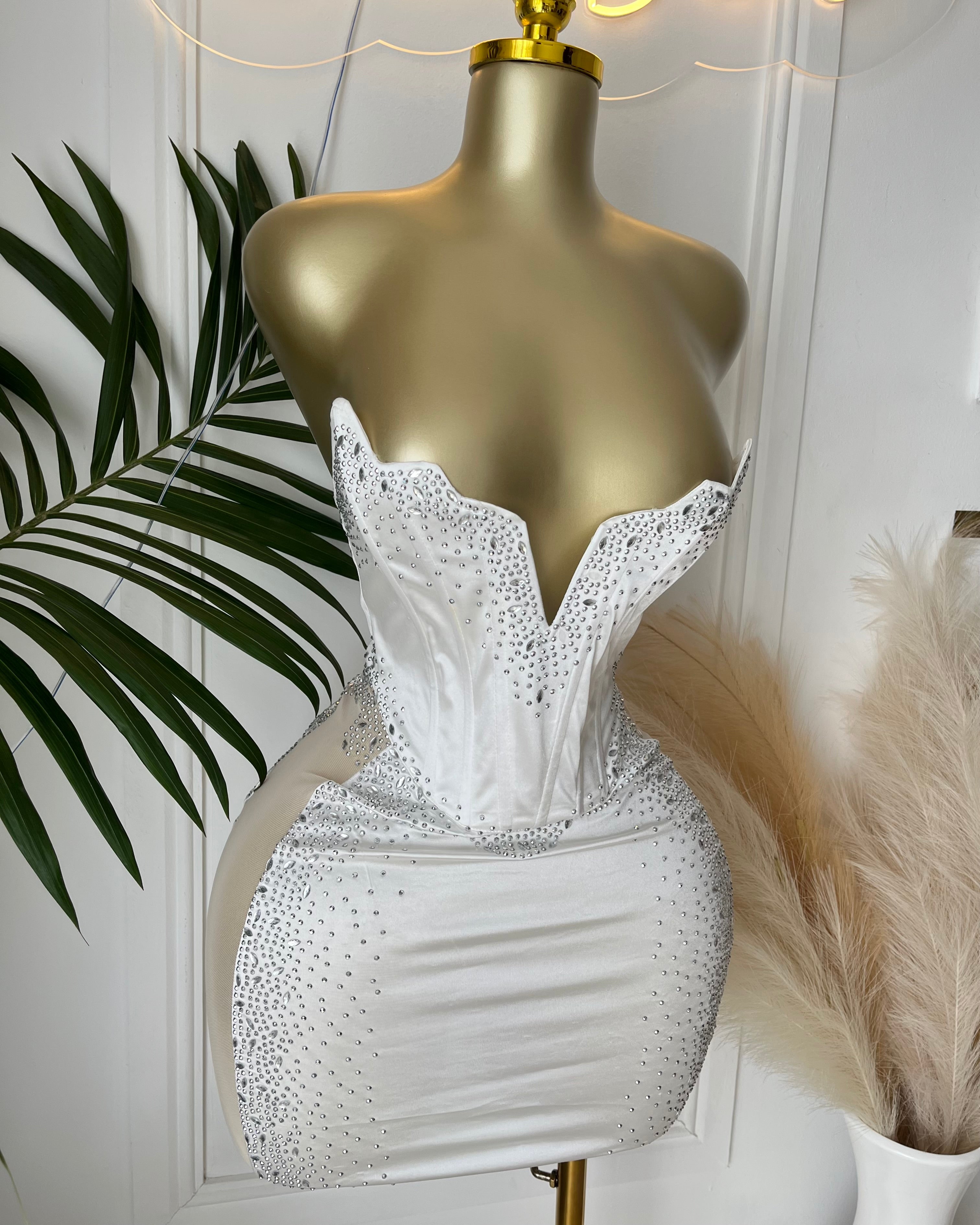 The Vienna Crystal Mini Dress