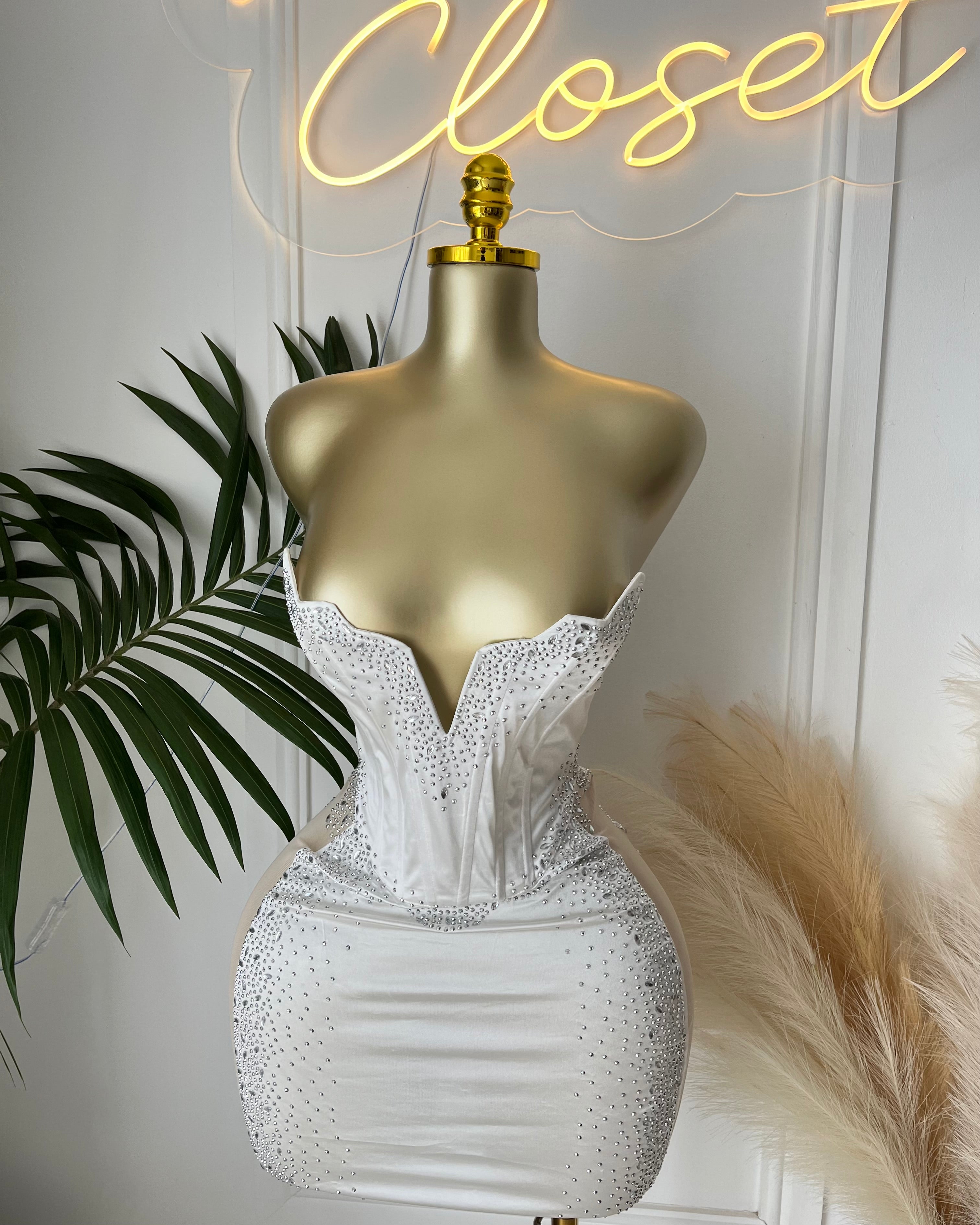 The Vienna Crystal Mini Dress