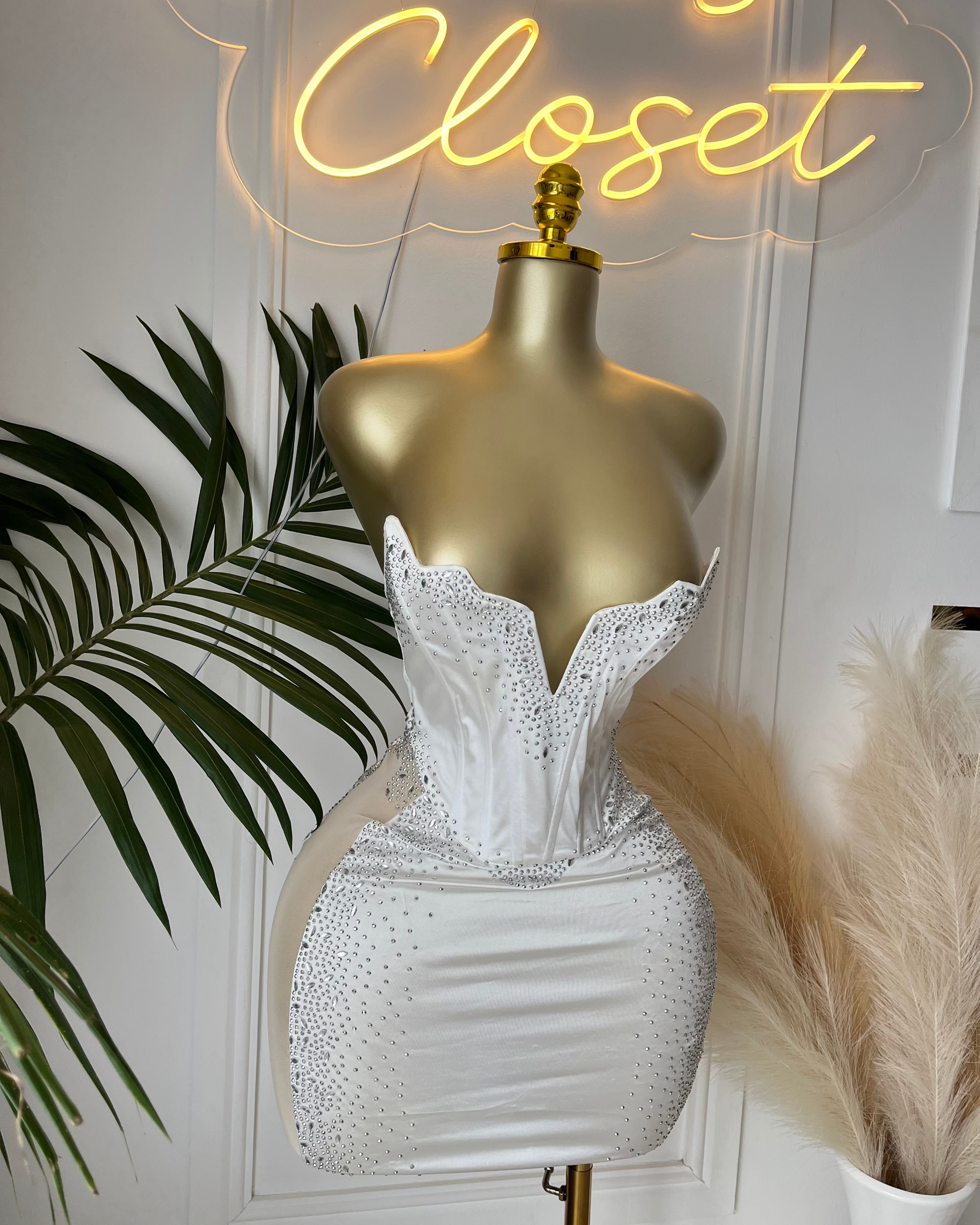 The Vienna Crystal Mini Dress