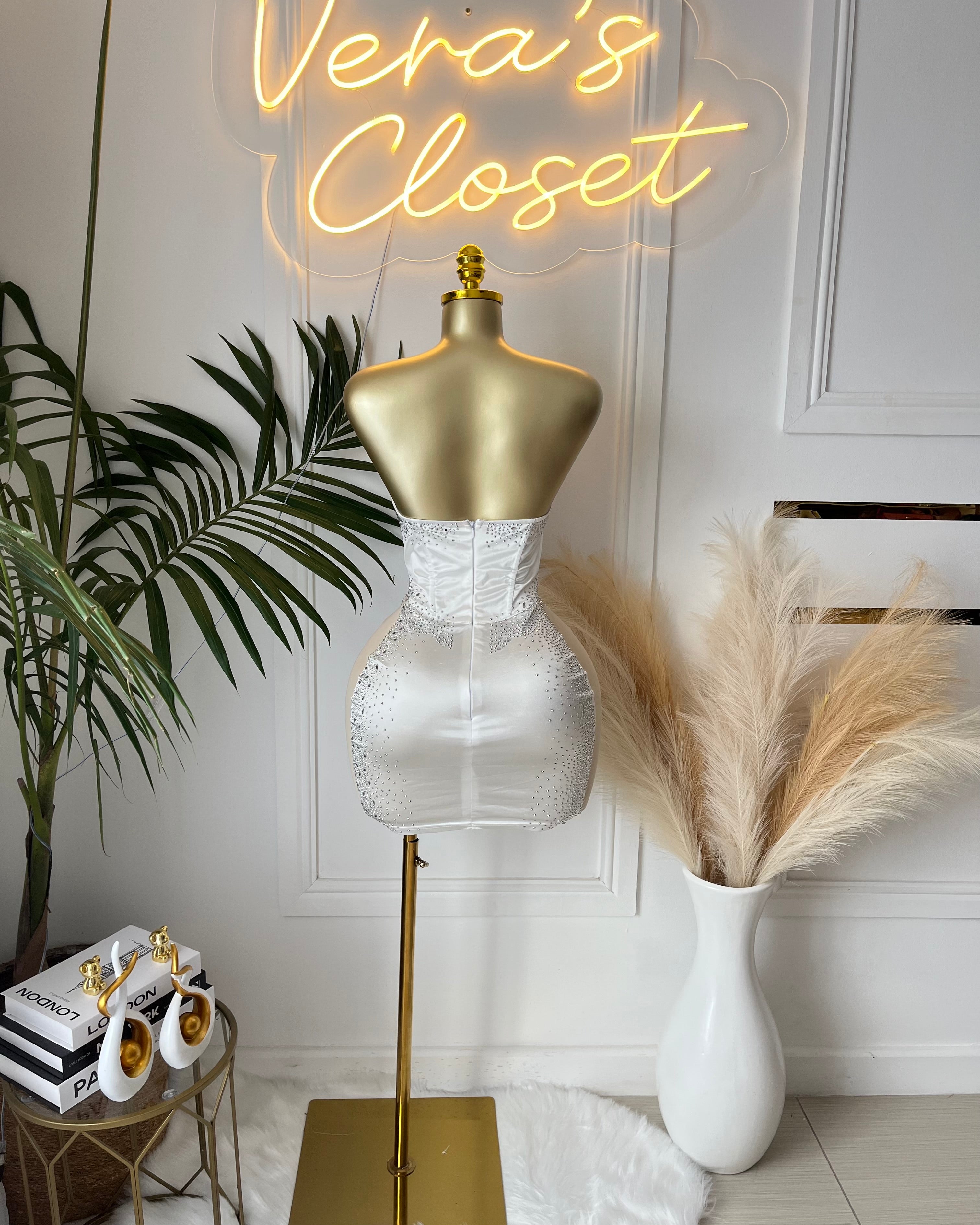 The Vienna Crystal Mini Dress