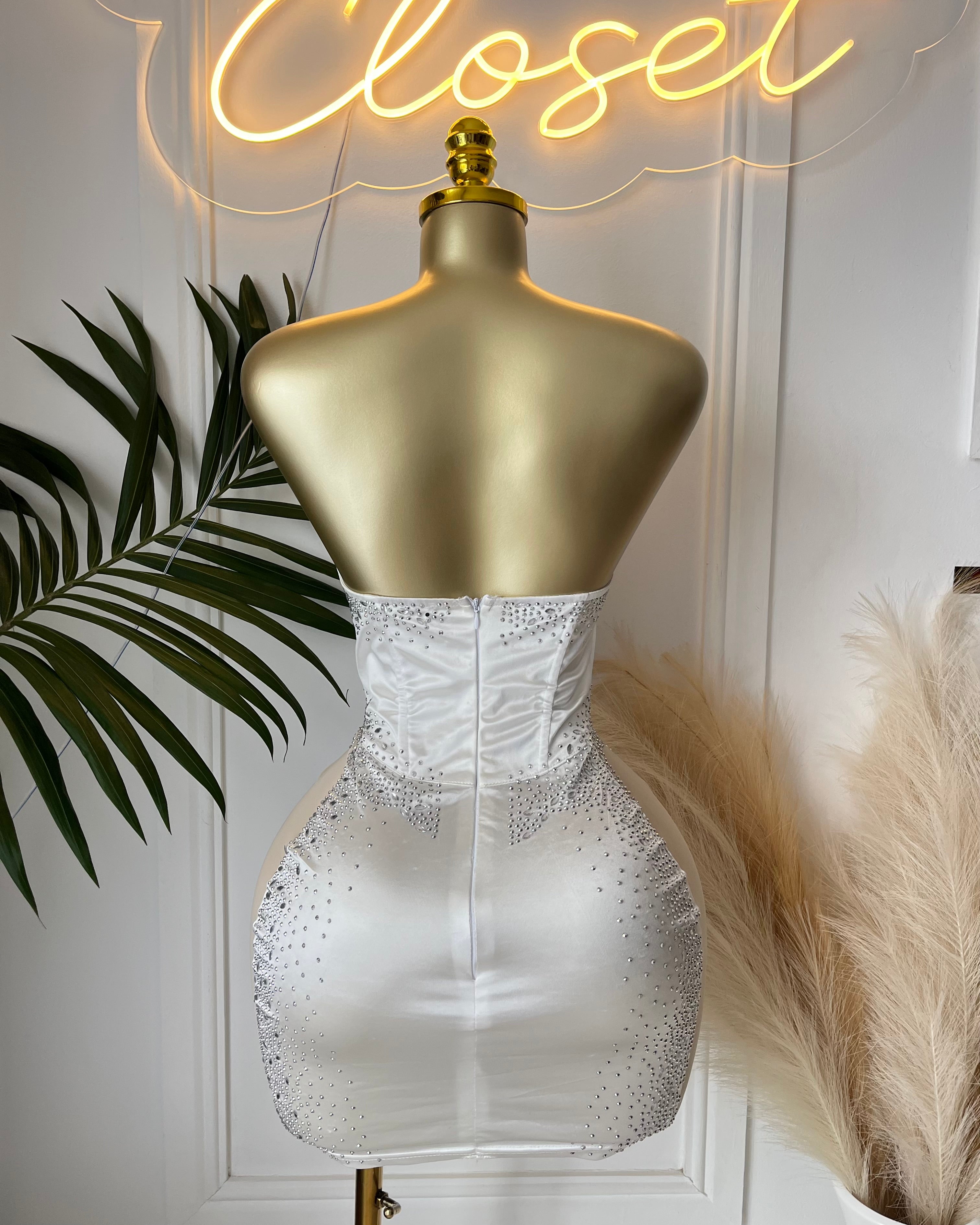 The Vienna Crystal Mini Dress