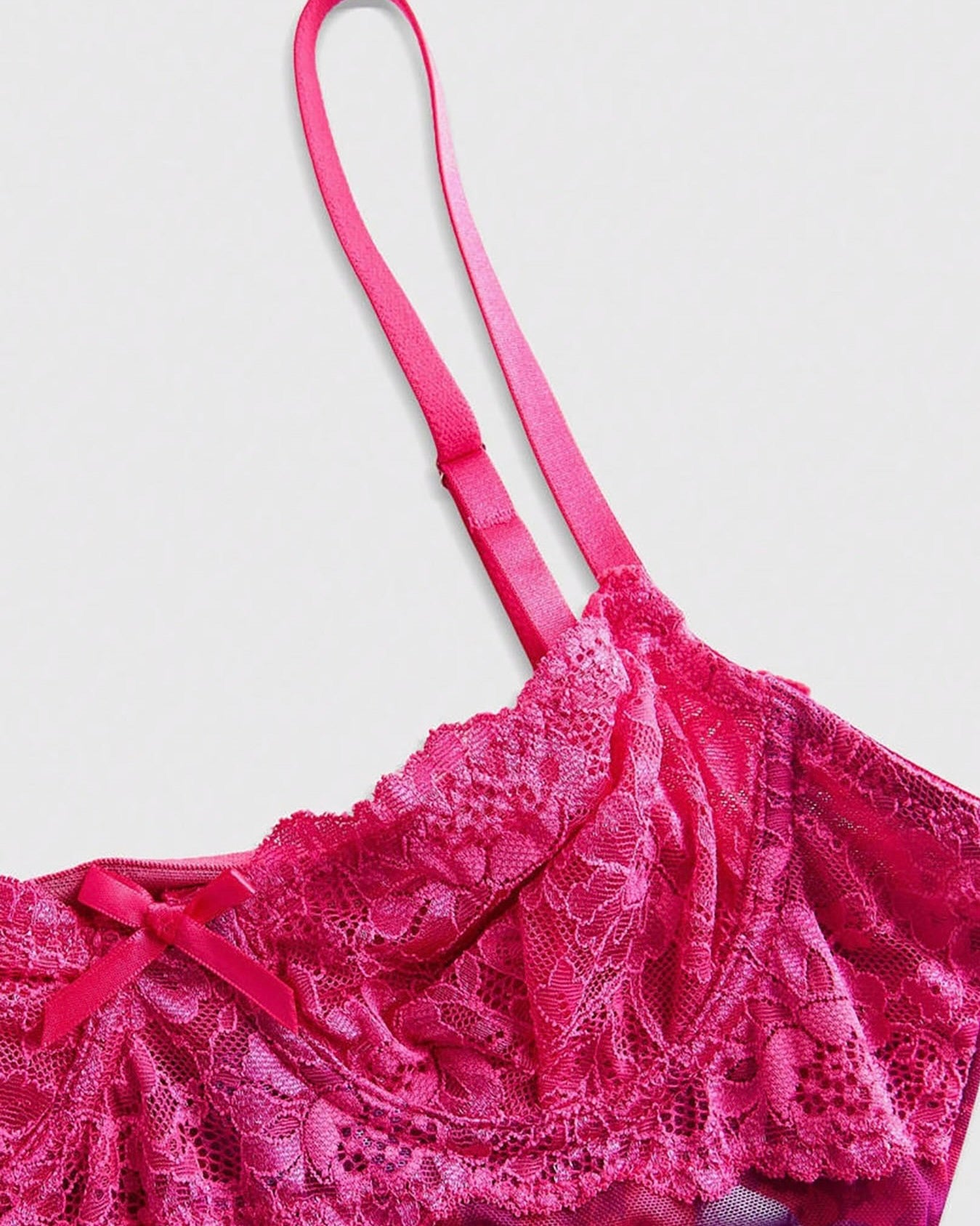 Tropicana Lace Slip Dress Pink