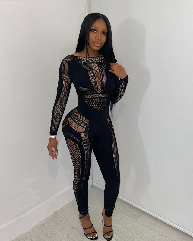 Lure Mesh Jumpsuit