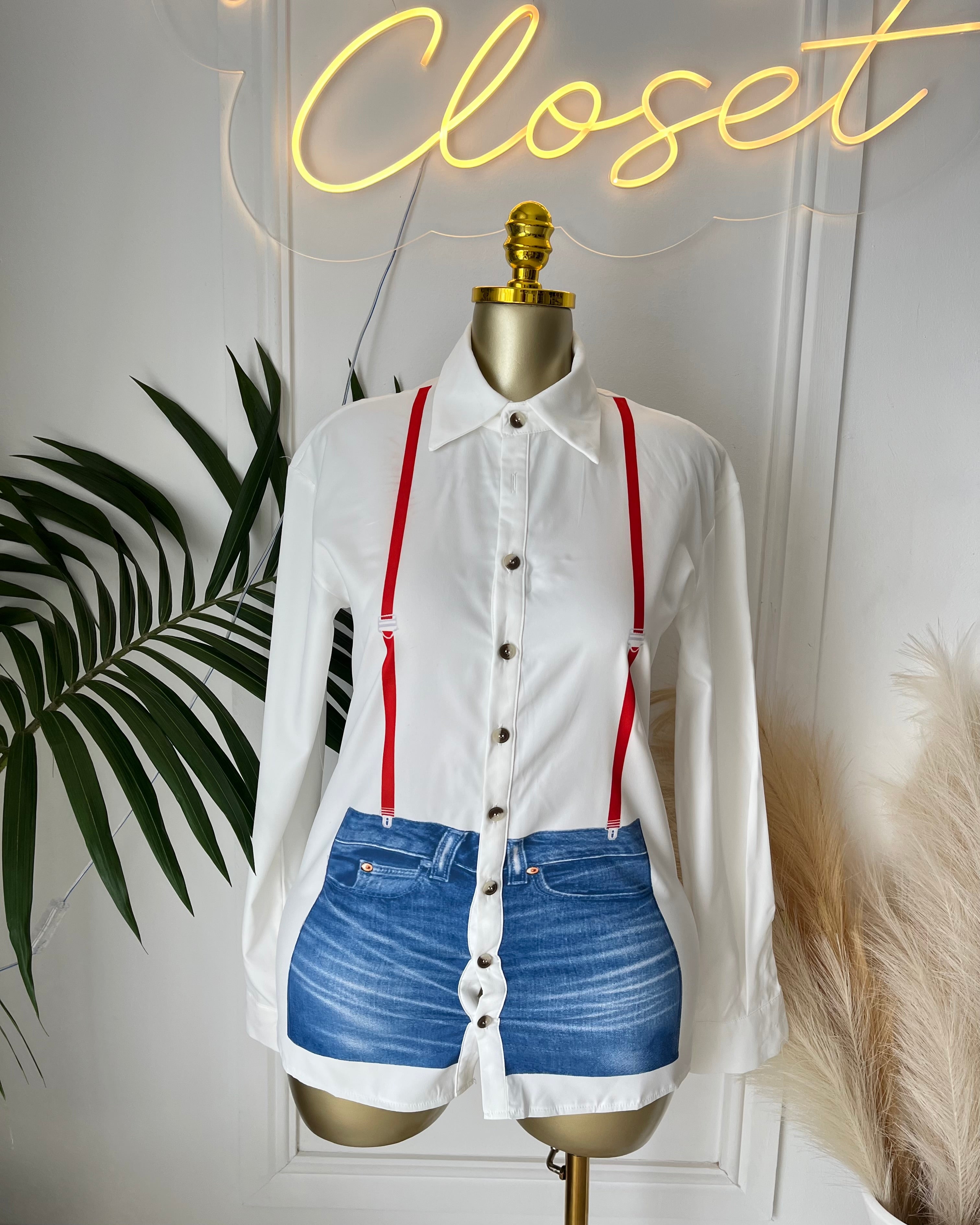 The Kendall Illusion Denim Shirt