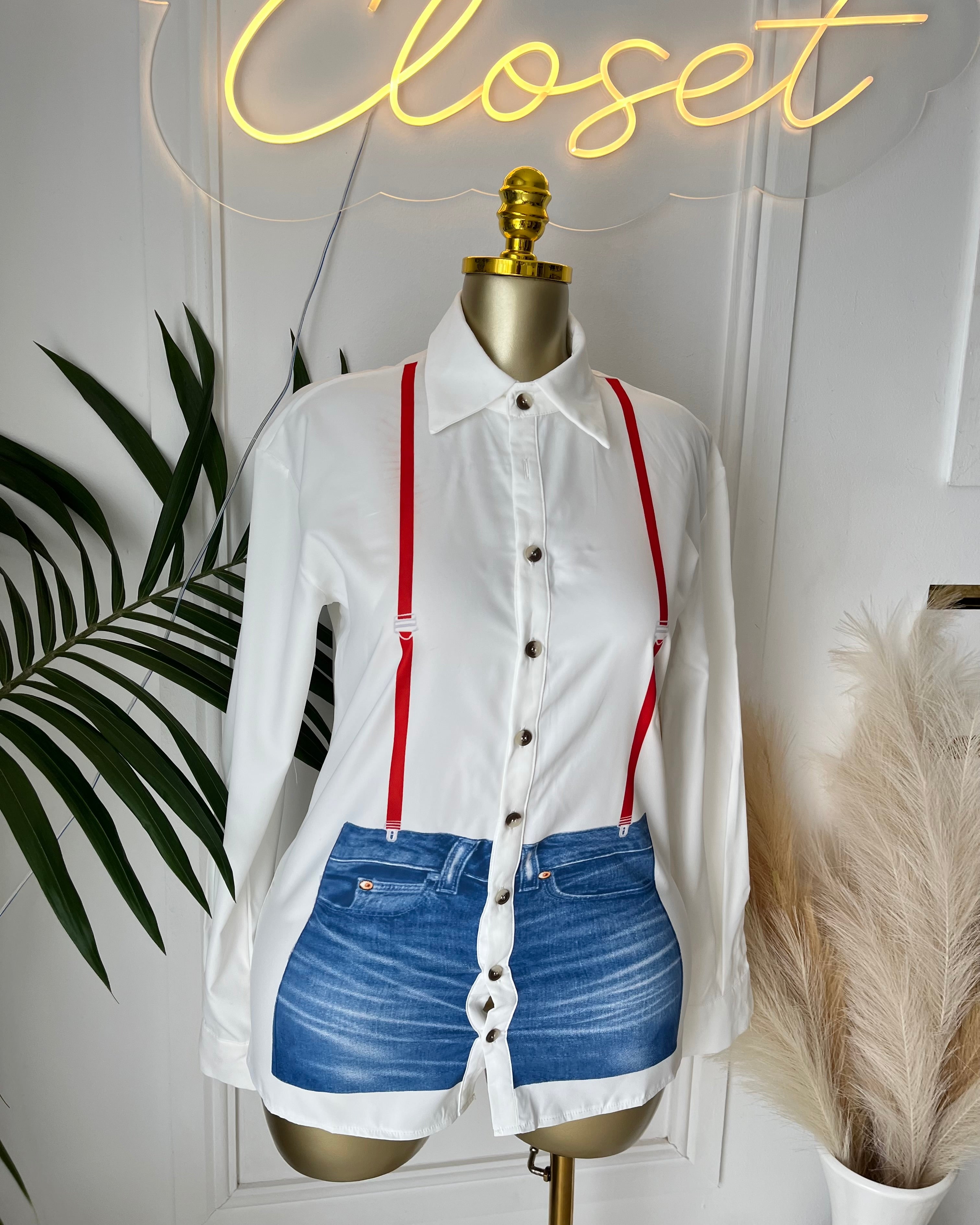 The Kendall Illusion Denim Shirt