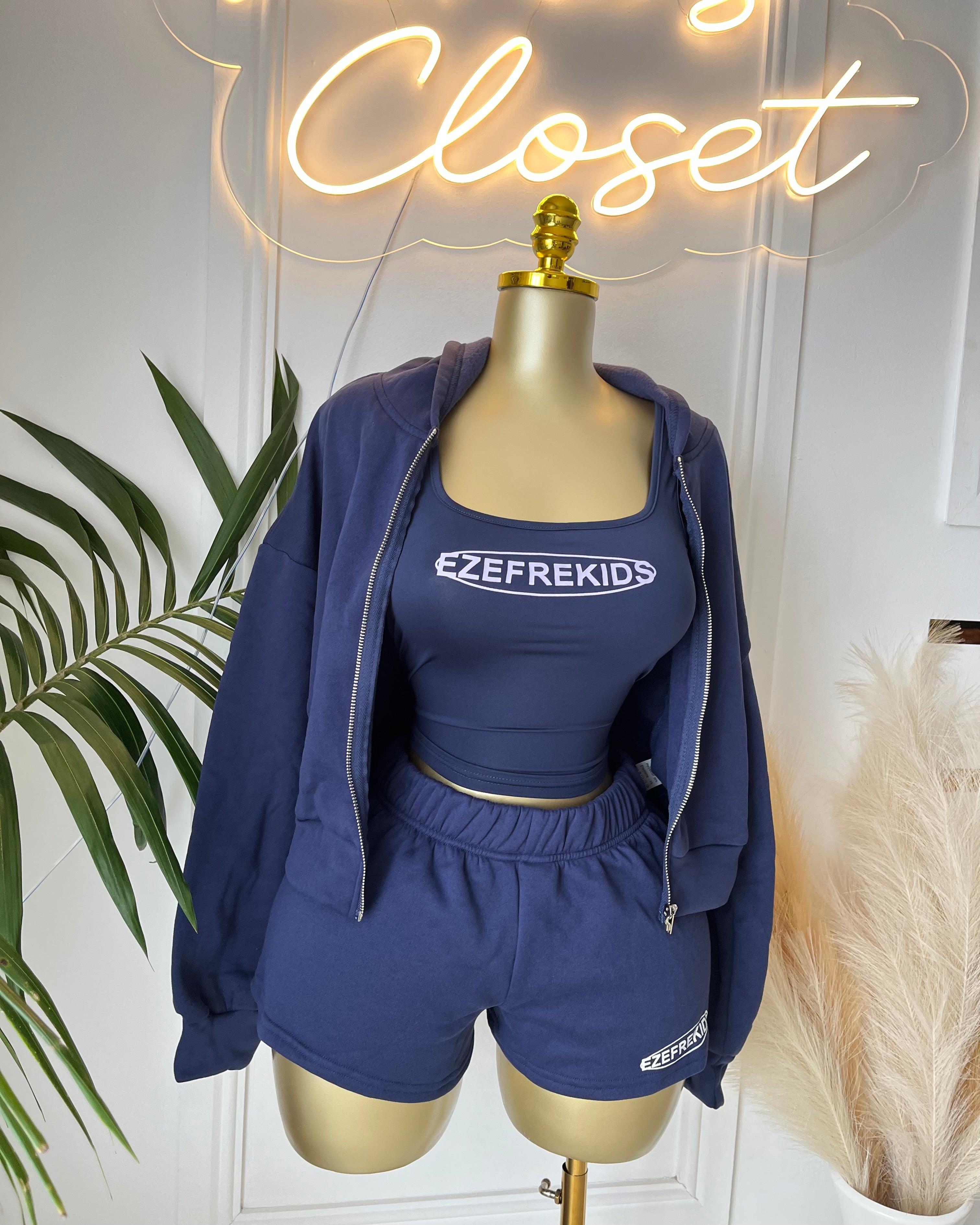 Navy Sporty Chic 3-Piece Set