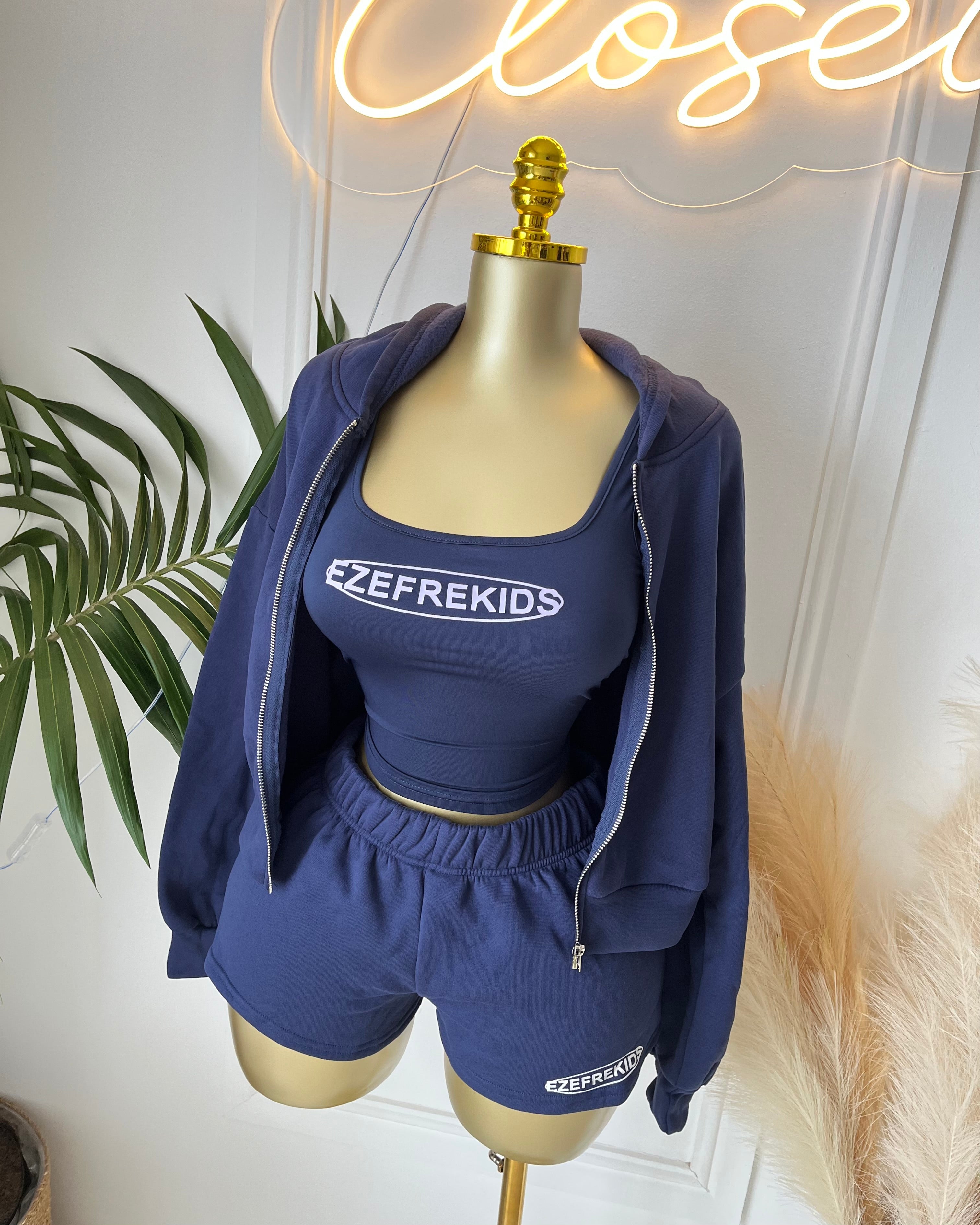 Navy Sporty Chic 3-Piece Set