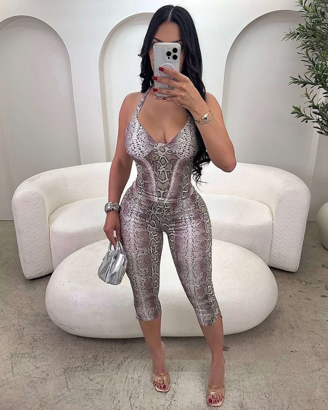 Marissa Snake Print Set