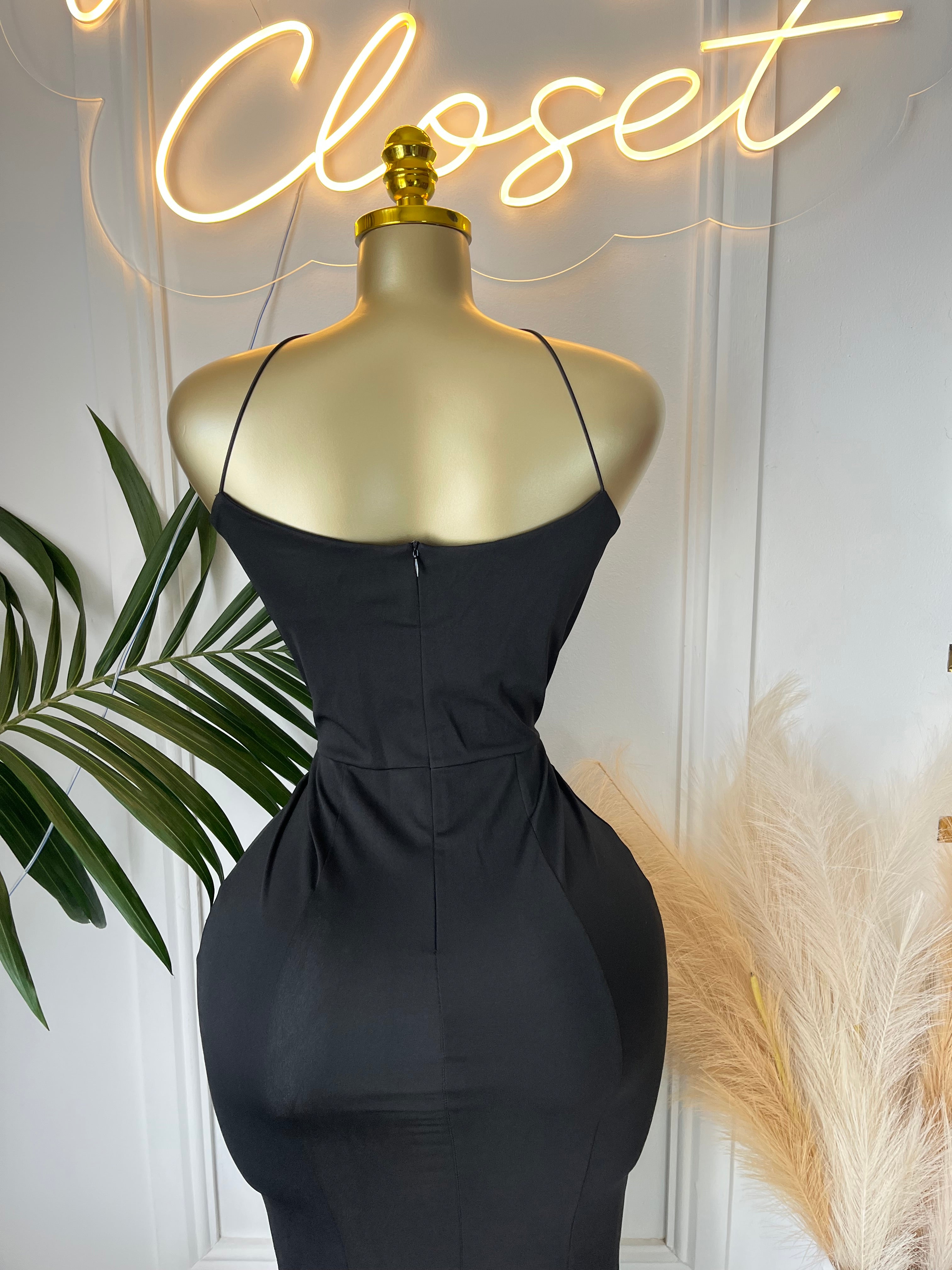Selene Lace-Up Maxi Gown