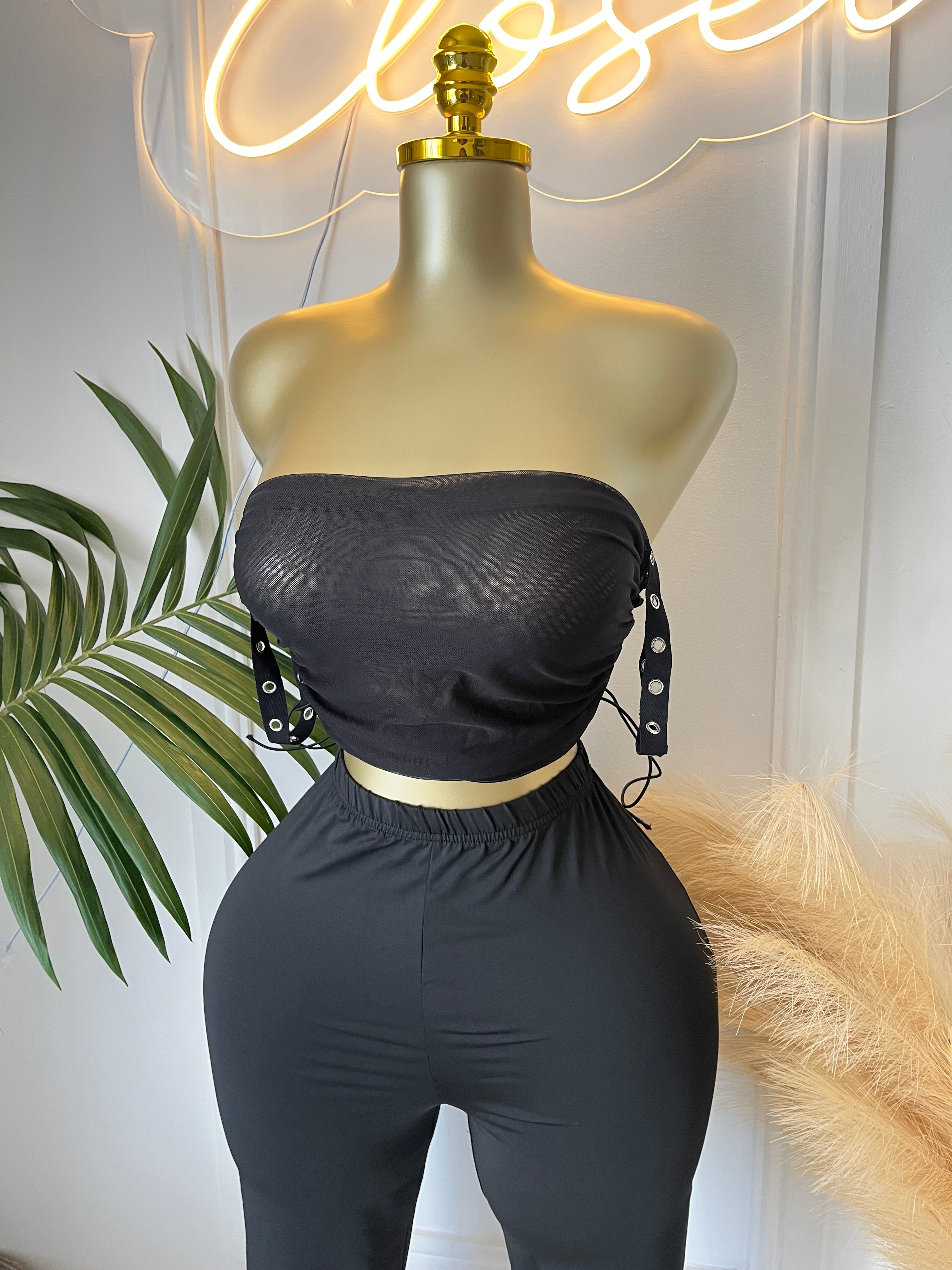 Noir Allure Two-Piece Set