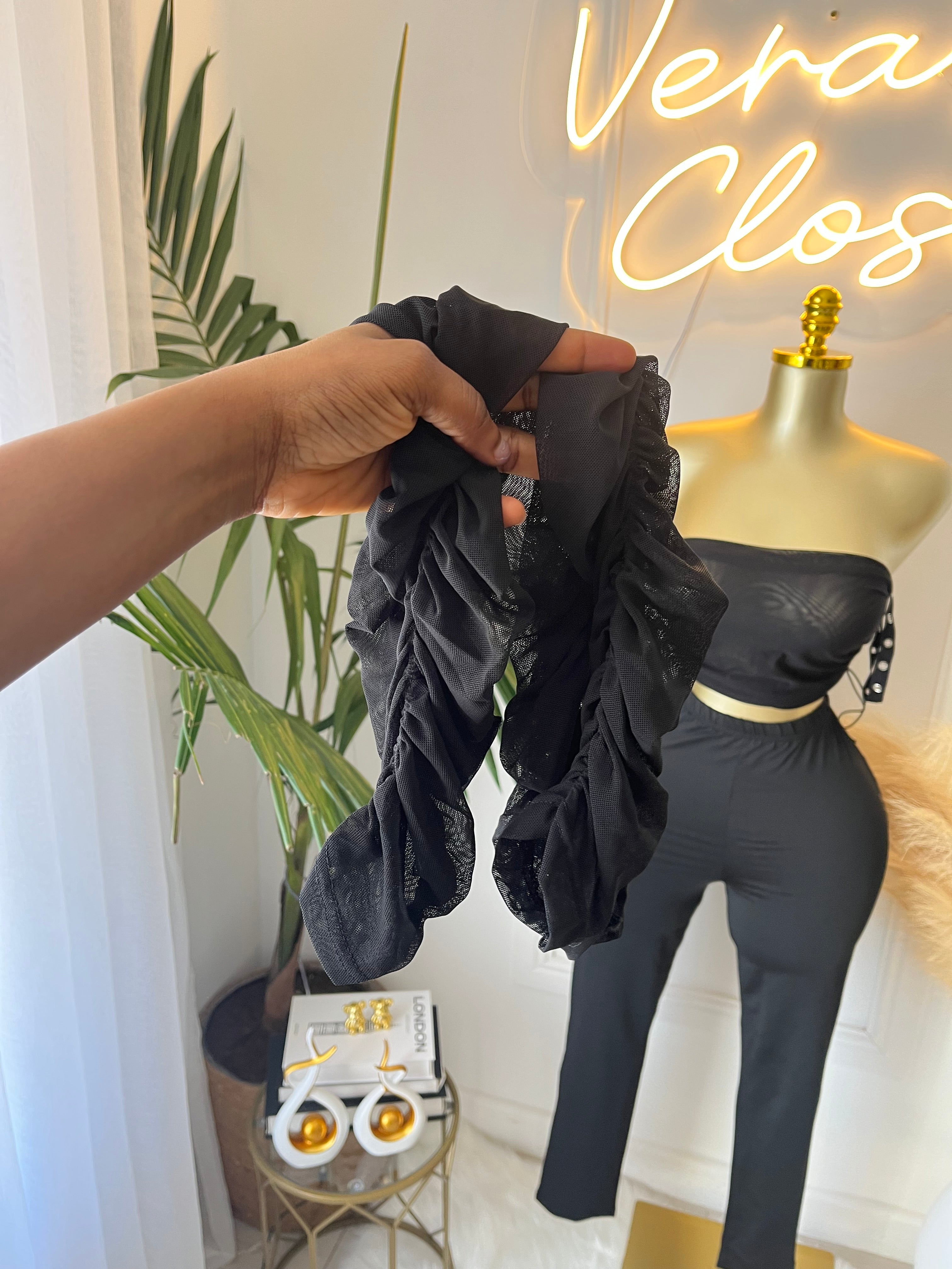 Noir Allure Two-Piece Set