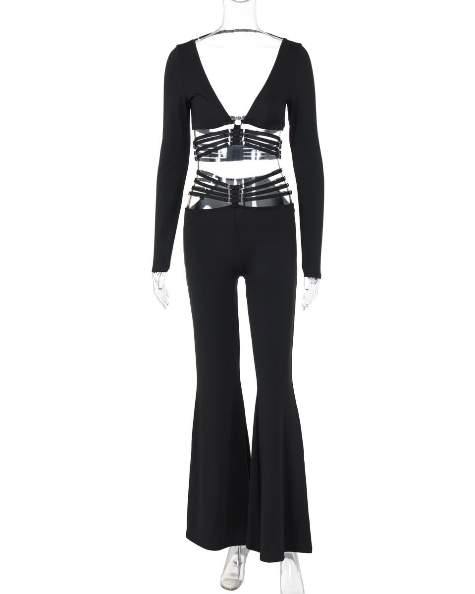 Noir Luxe Two-Piece Set
