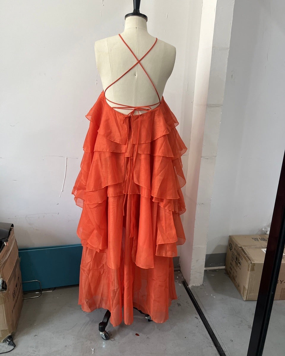 Adorable Affair Ruffle Maxi Dress