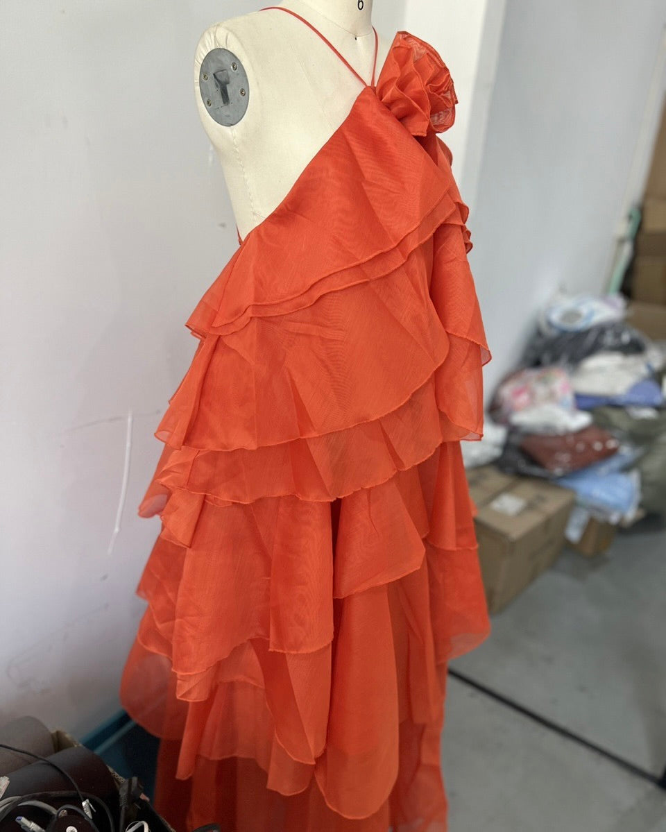 Adorable Affair Ruffle Maxi Dress