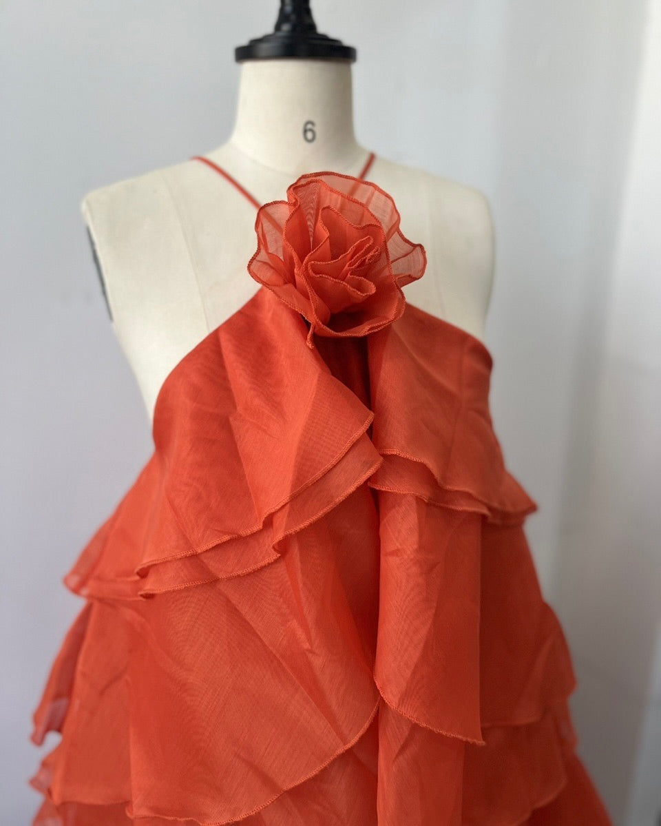 Adorable Affair Ruffle Maxi Dress