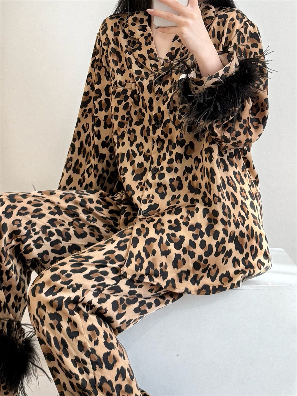In the Morning Leopard Pajama Set