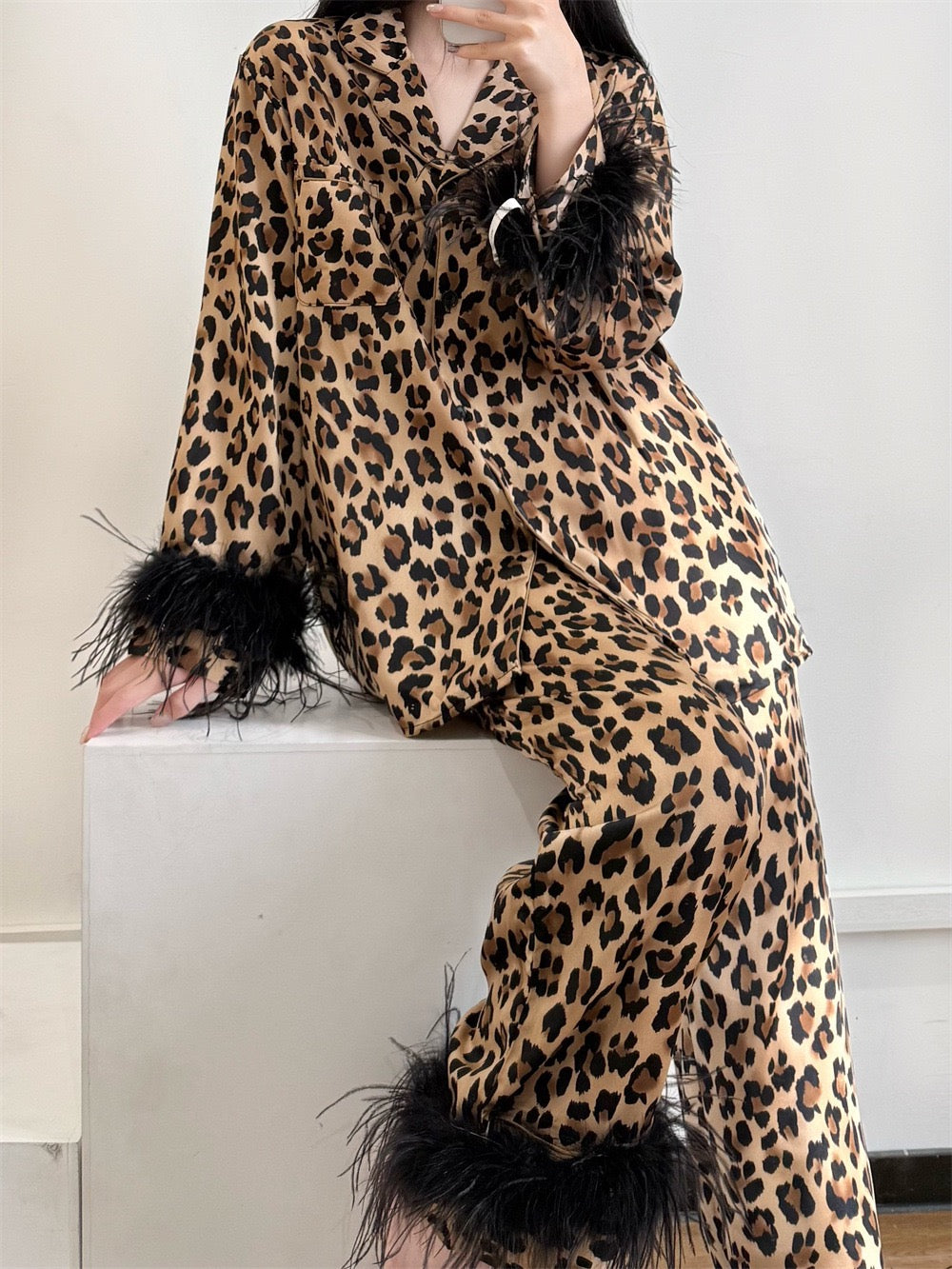 In the Morning Leopard Pajama Set