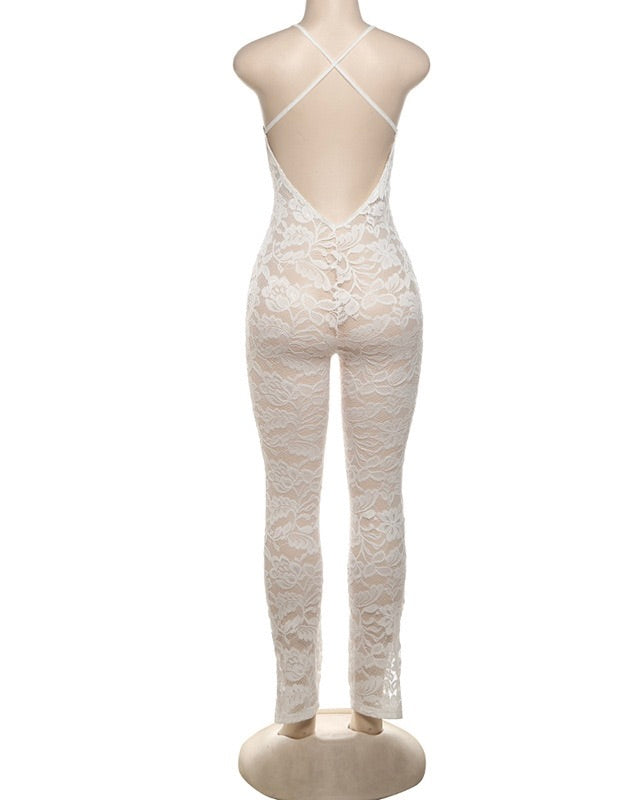 Explicit Lace Jumpsuit
