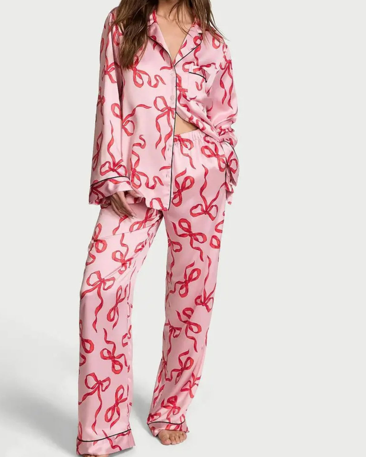 Ready for Bed Satin Pajama Set