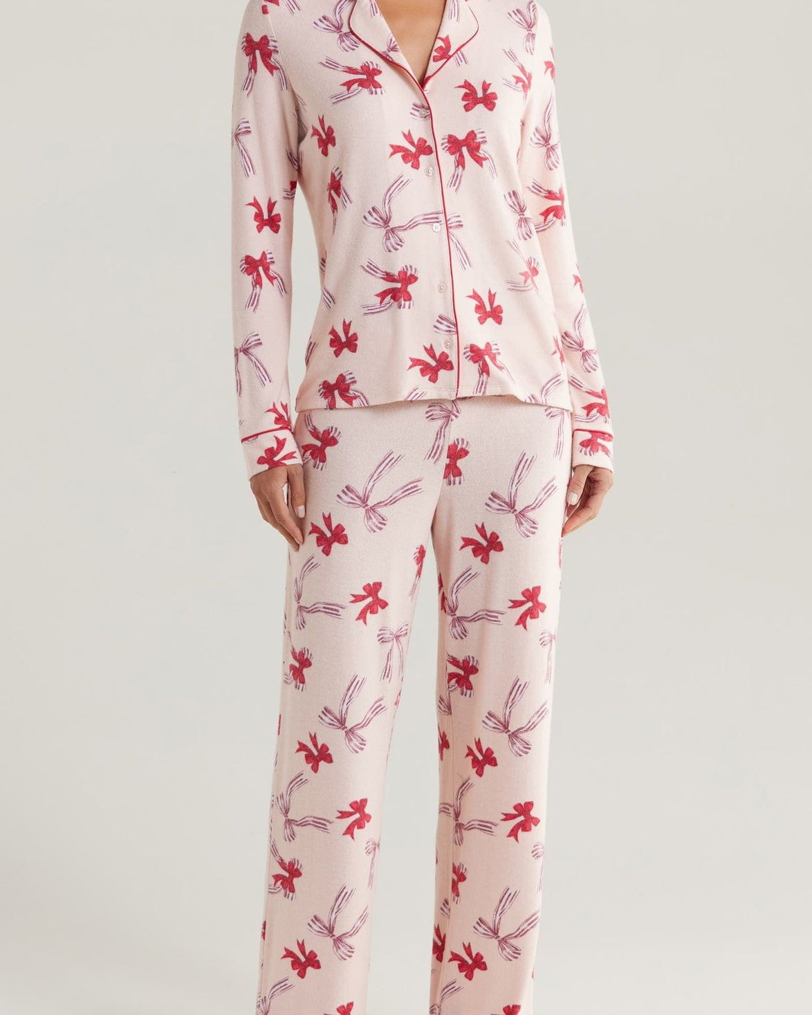 Girls Night Pajama Set Light Pink