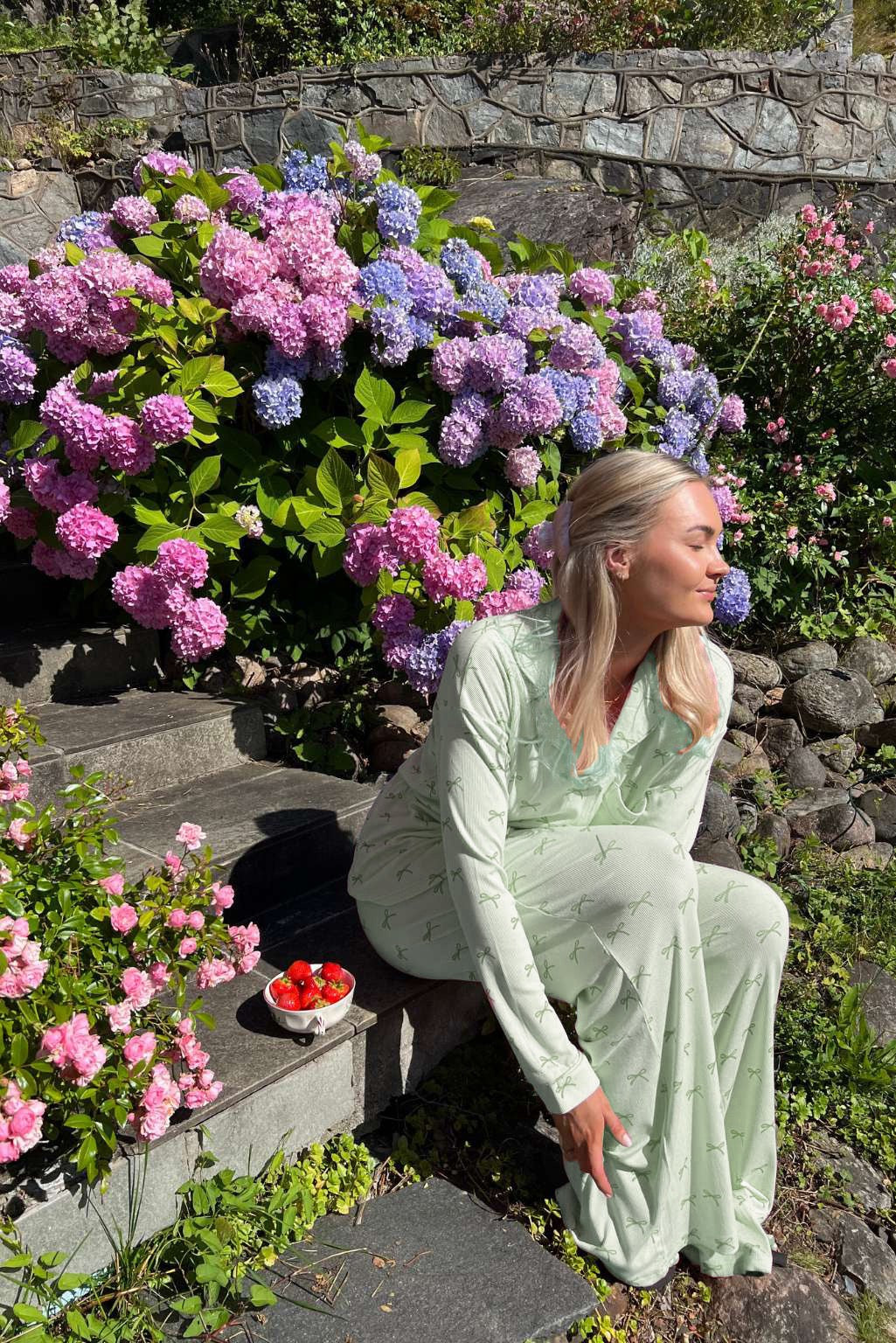 Sleepy Mood Pajama Set Green
