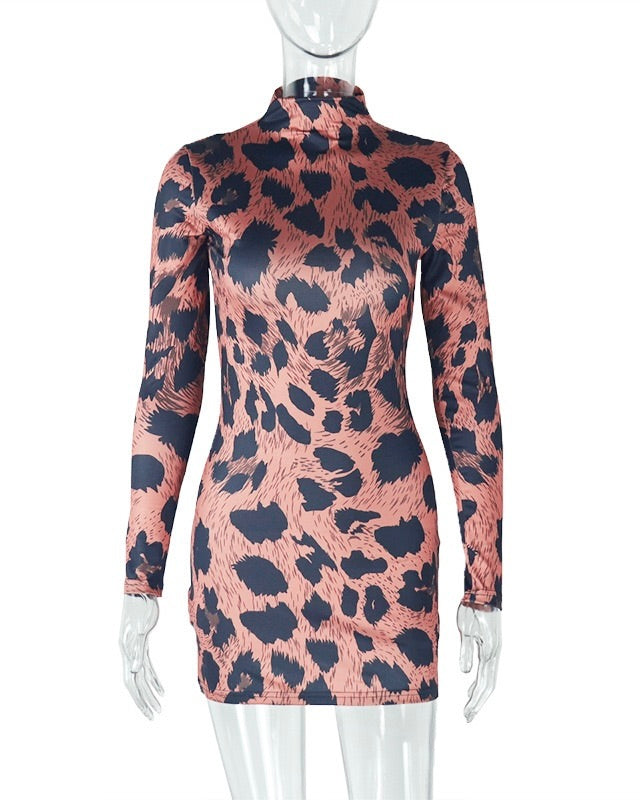 Alee Leopard Bodycon Mini Dress