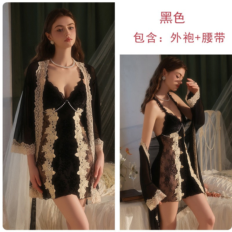 Romance Dreams Lace Sleepwear Set