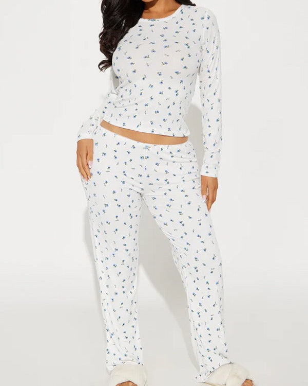 Zinnia Floral Lounge Pajama Set