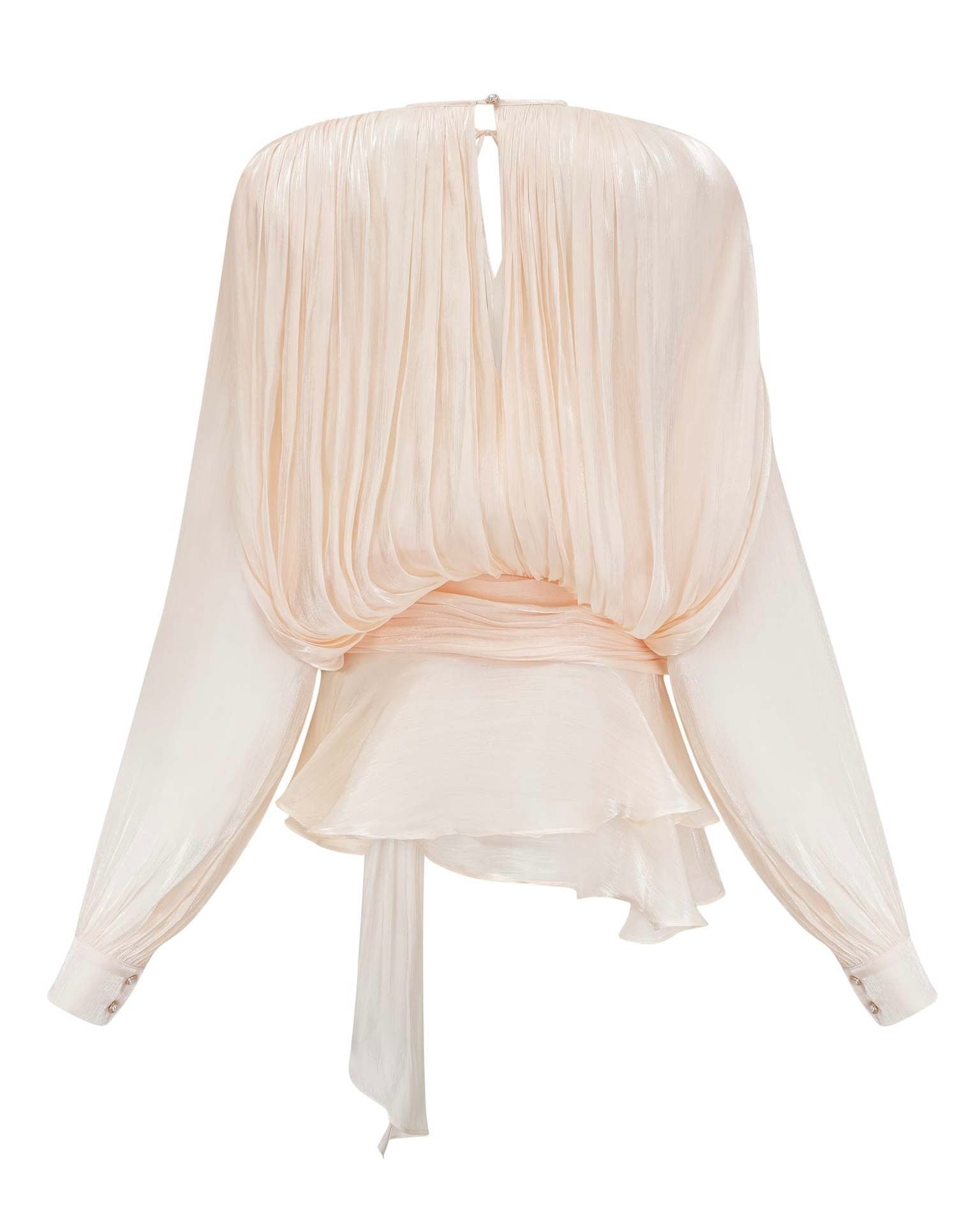 Yoni Satin Ruffle Mini Dress