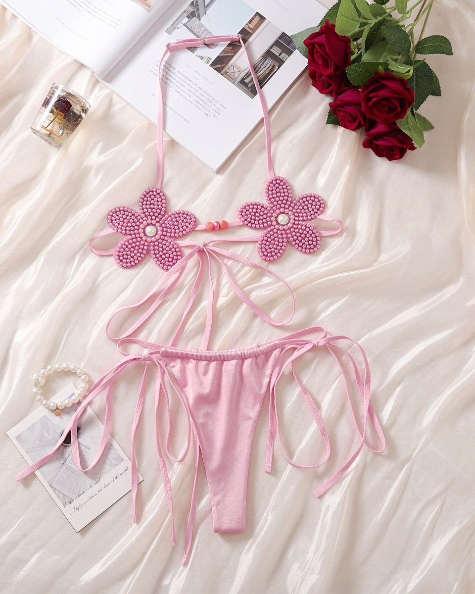 Misty Floral Micro Bikini Set