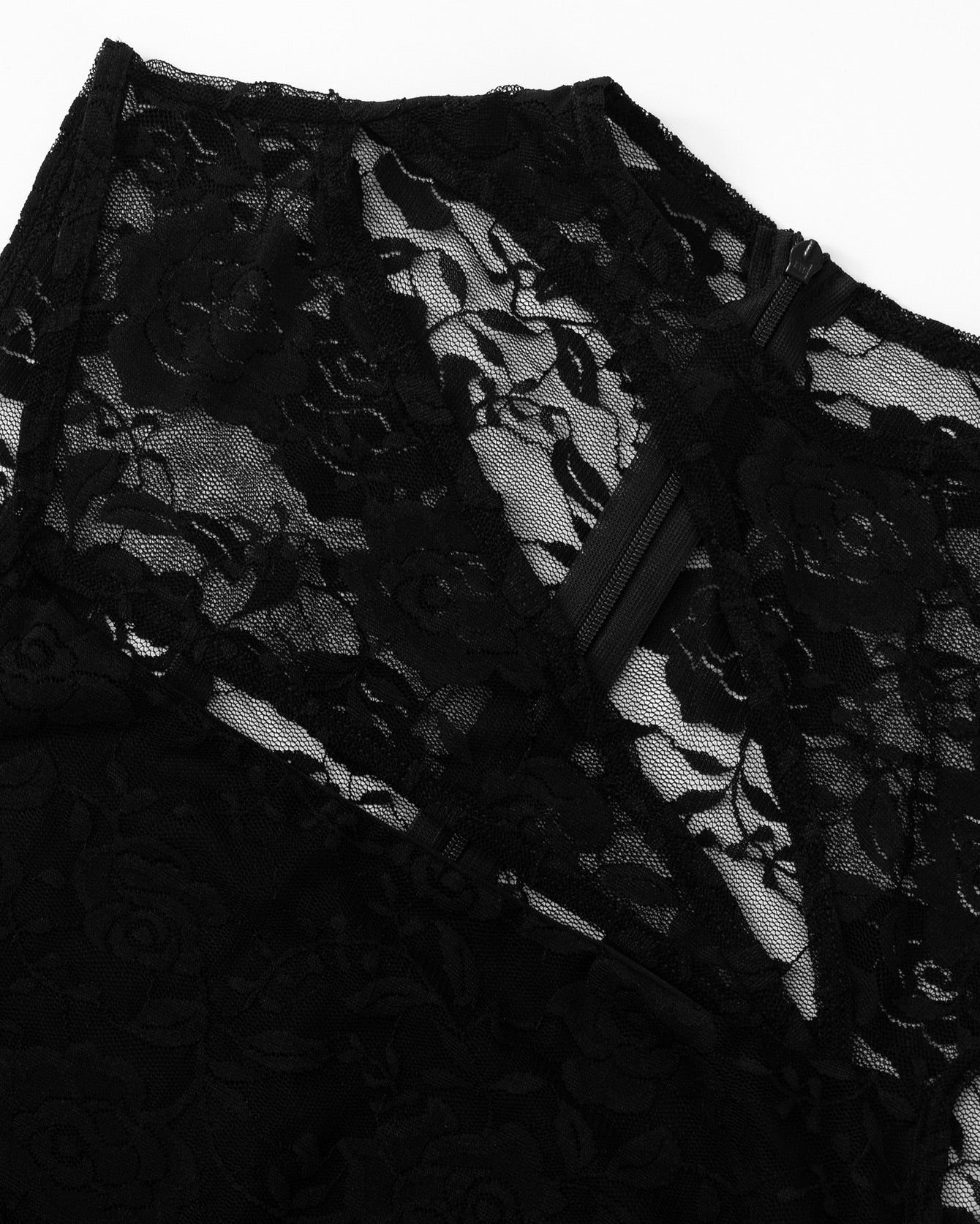 Raven Lace Cutout Short Set