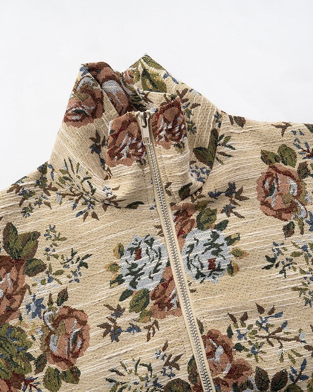 Floral Corded Crop Jacket
