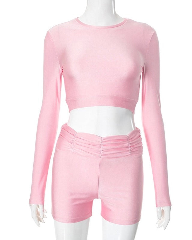 Lexi Glossy Activewear Set