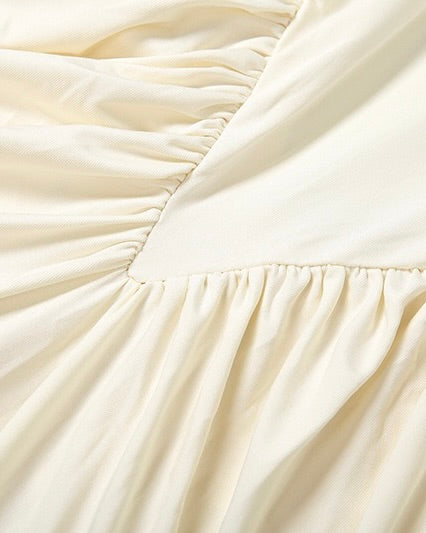 Pristine Cut-Out Ruched Maxi Dress