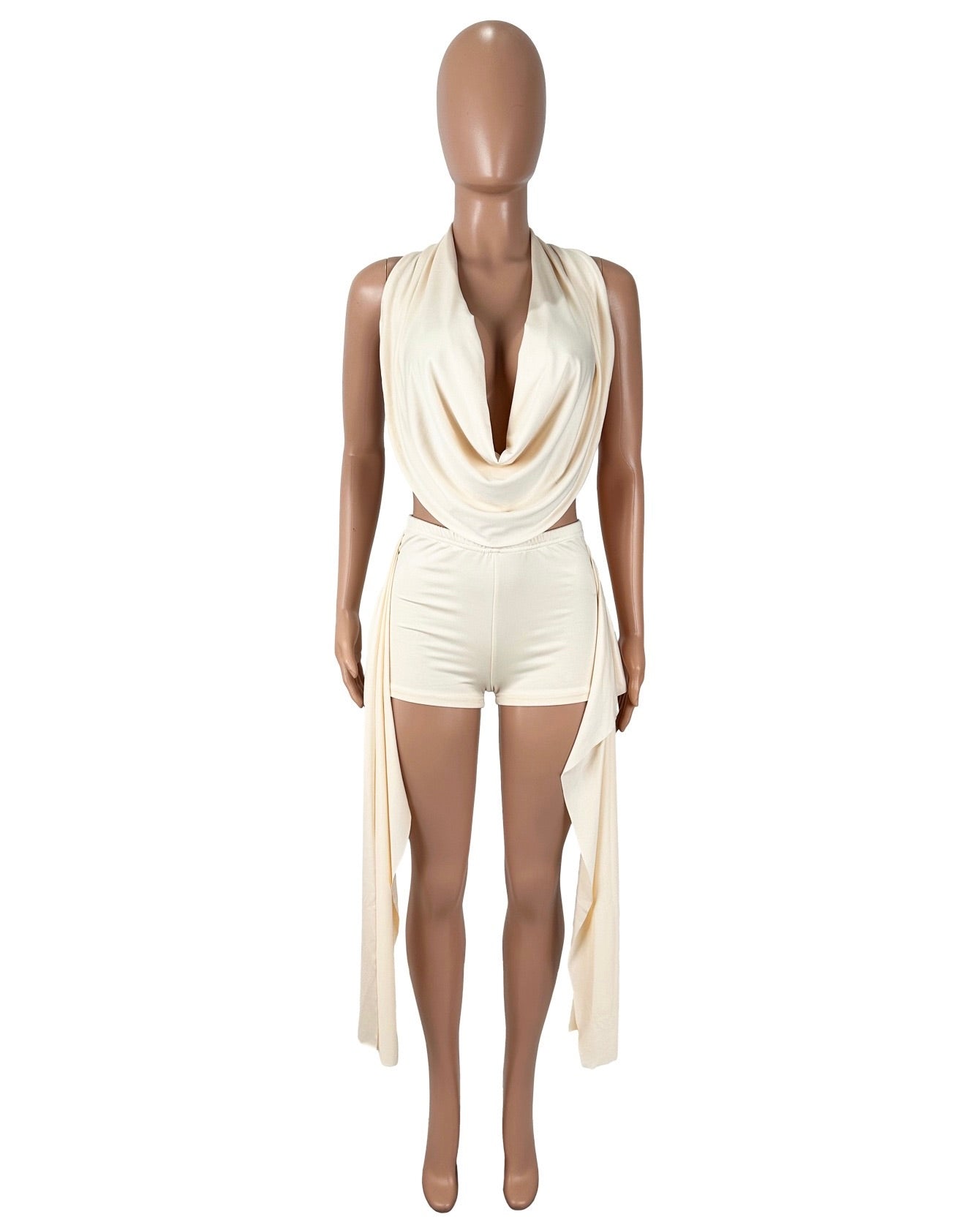 Serena Draped Halter Romper